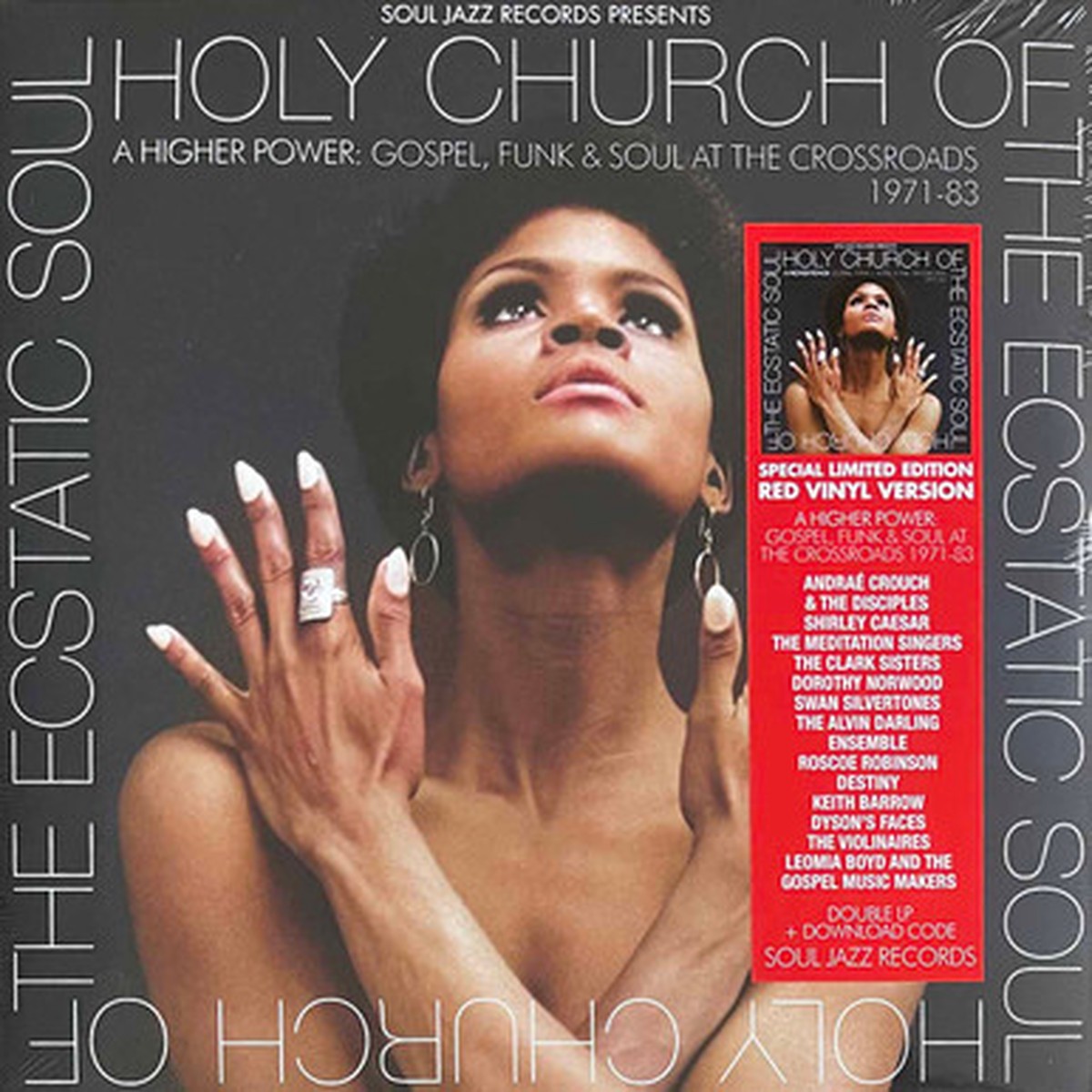 Soul Jazz Records Presents - HOLY CHURCH - A Higher Power: Gospel, Funk & Soul At The Crossroads 1971 - 83 (2LP) - RSD 23 - Red Vinyl