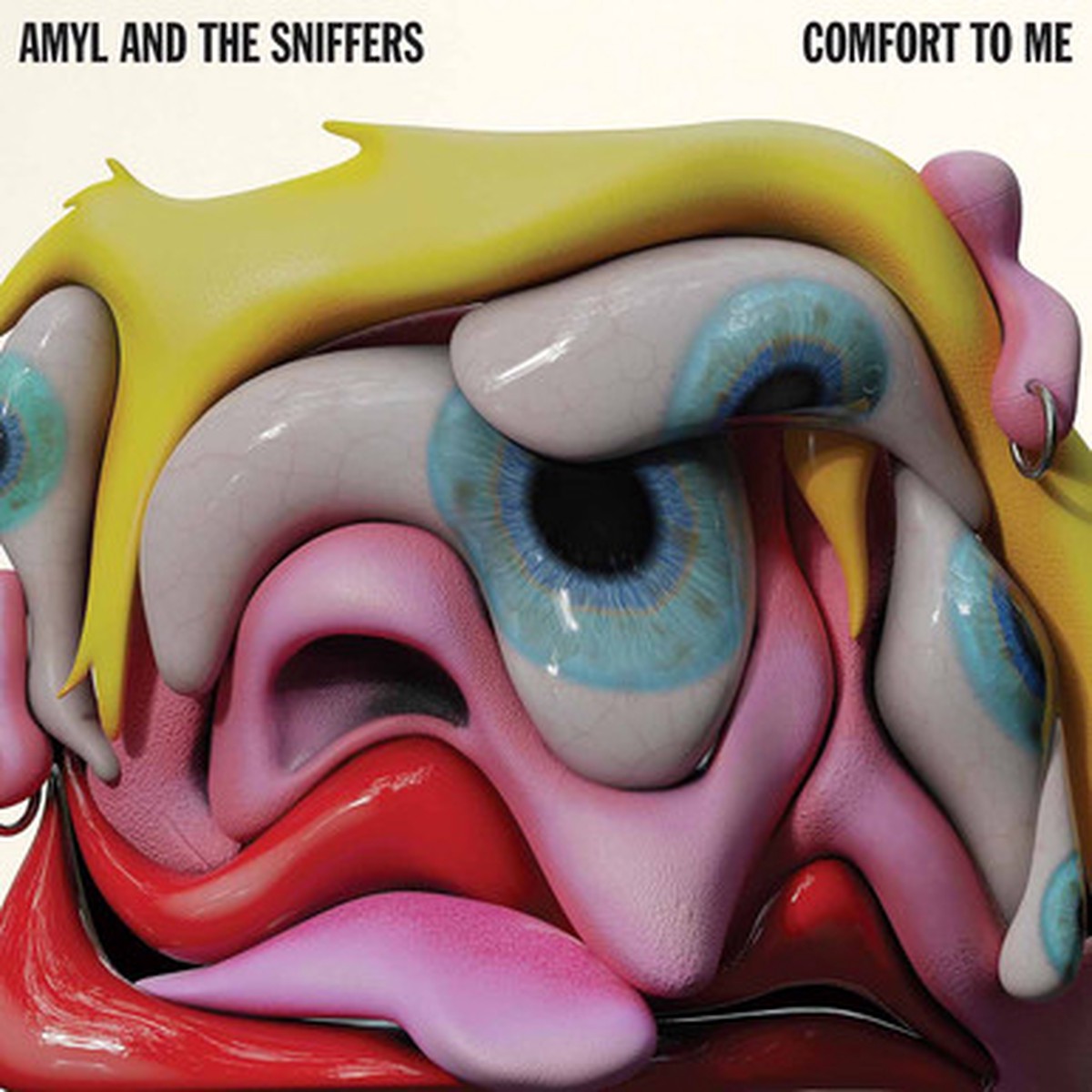 Amyl And The Sniffers - Comfort To Me (LP) - Deluxe Edition Hot Pink Vinyl with Blue Blob