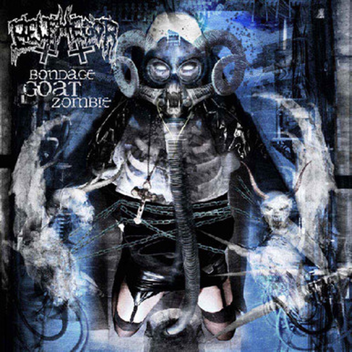 Belphegor - Bondage Goat Zombie (LP) - Limited Edition Transparent Blue/Black Marble Vinyl