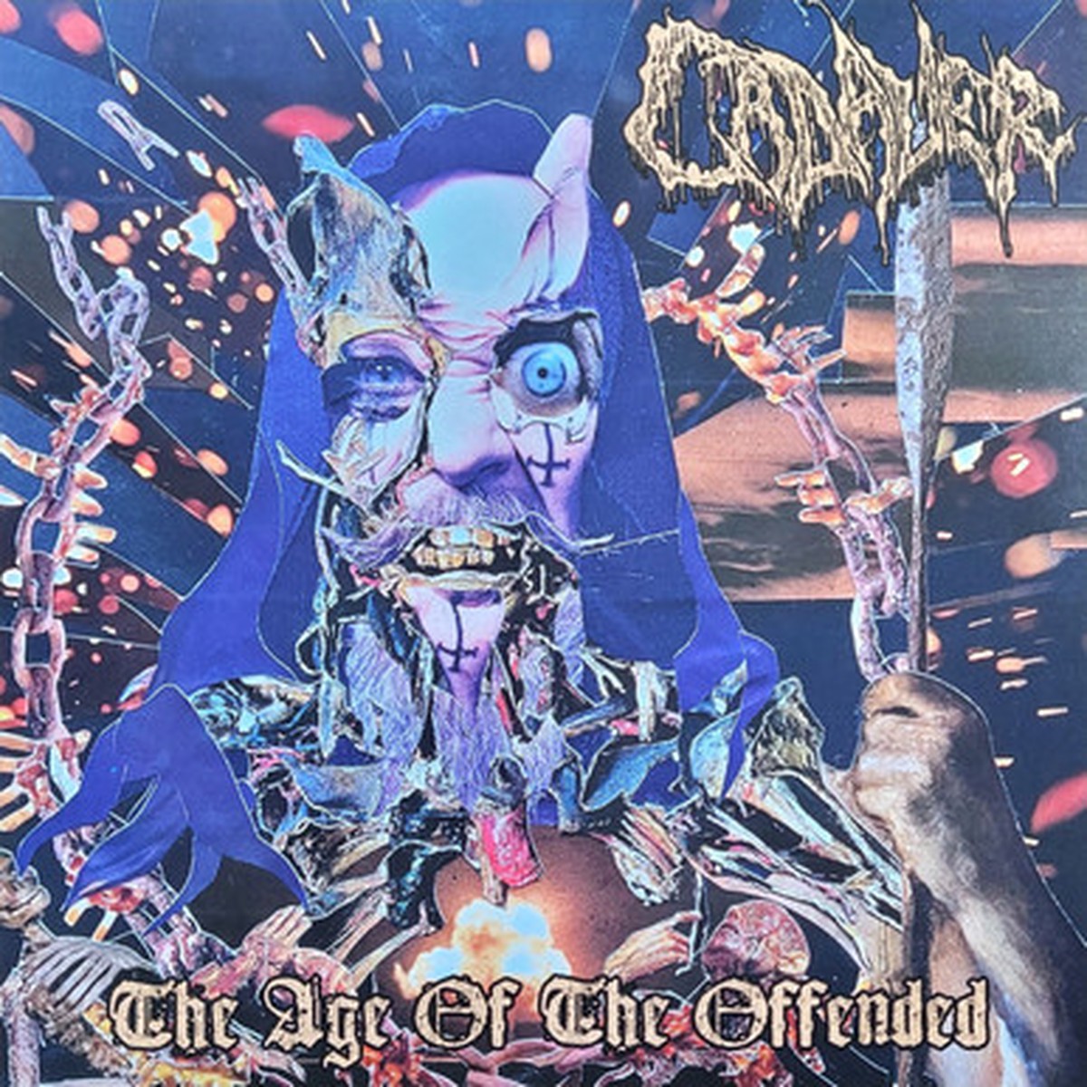 Cadaver - The Age Of The Offended (LP) - Limited Edition Blue with Black and Orange Splatter Vinyl