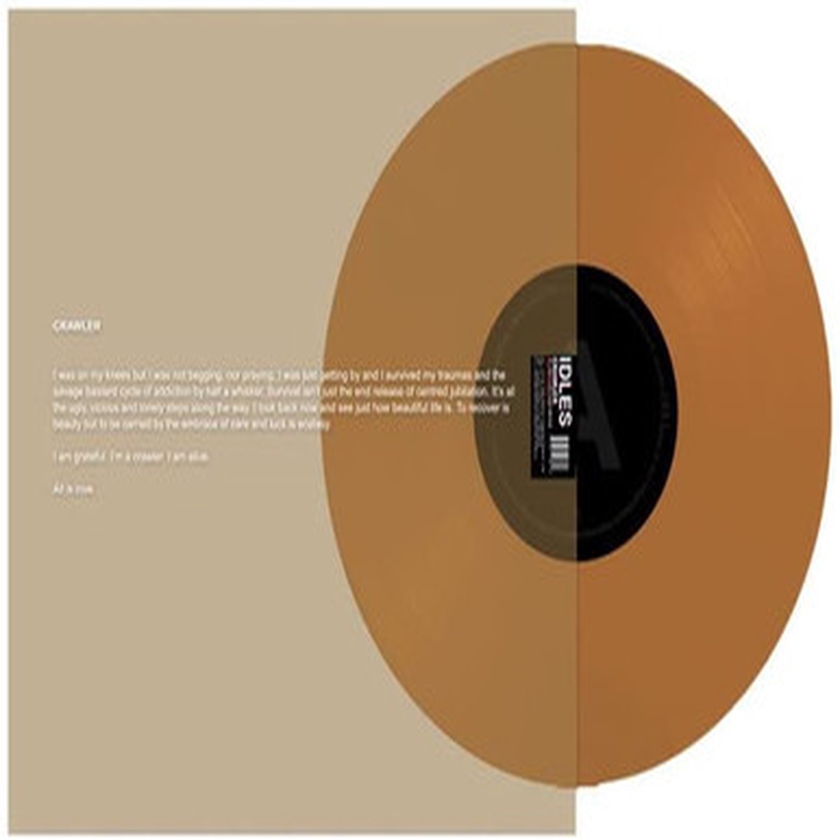 Idles - Crawler (LP) - Ltd Edition Translucent Amber Vinyl