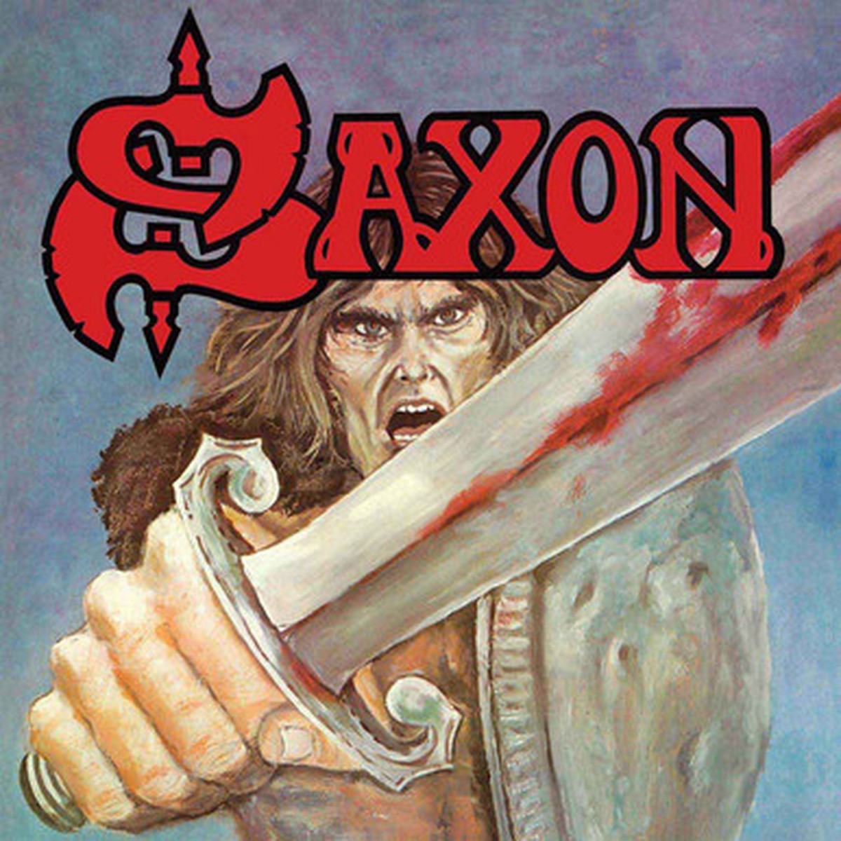 Saxon - Saxon (LP) - Blue W/ Red Splatter Vinyl