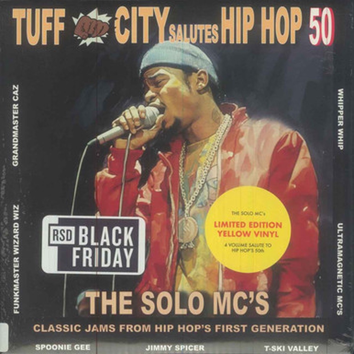 Various - Tuff City Salutes Hip Hop 50: The Solo MC's (LP + 7") - Yellow Vinyl