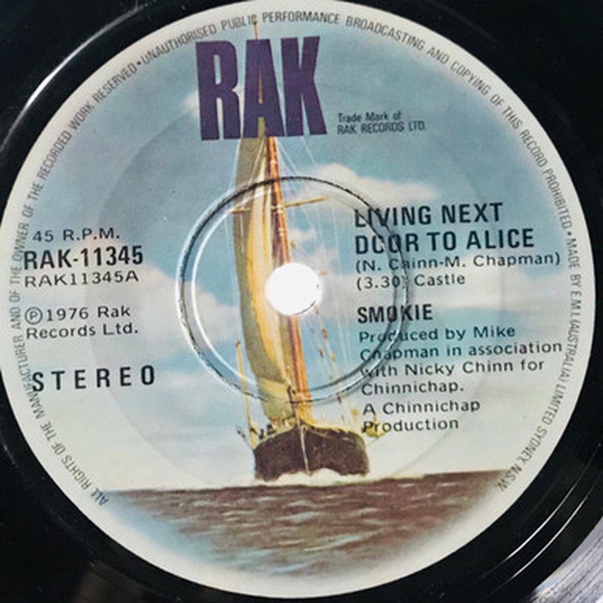 Smokie - Living Next Door To Alice / Run To You (7" Single) - 45RPM - VG/Generic