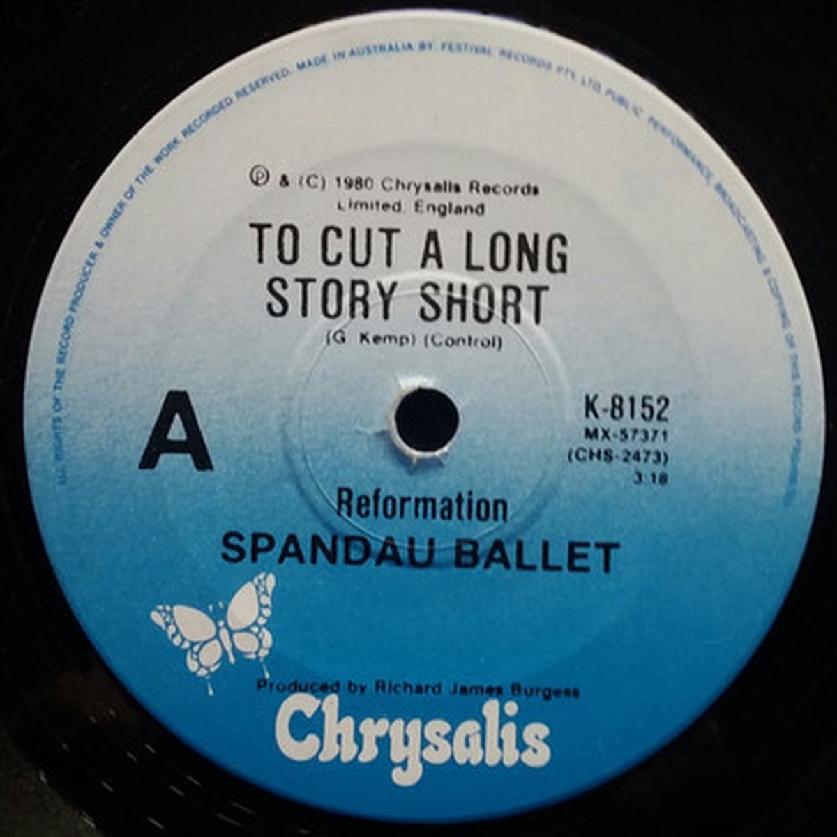 Spandau Ballet - To Cut A Long Story Short (7" Single) - 45RPM - VG+/Generic