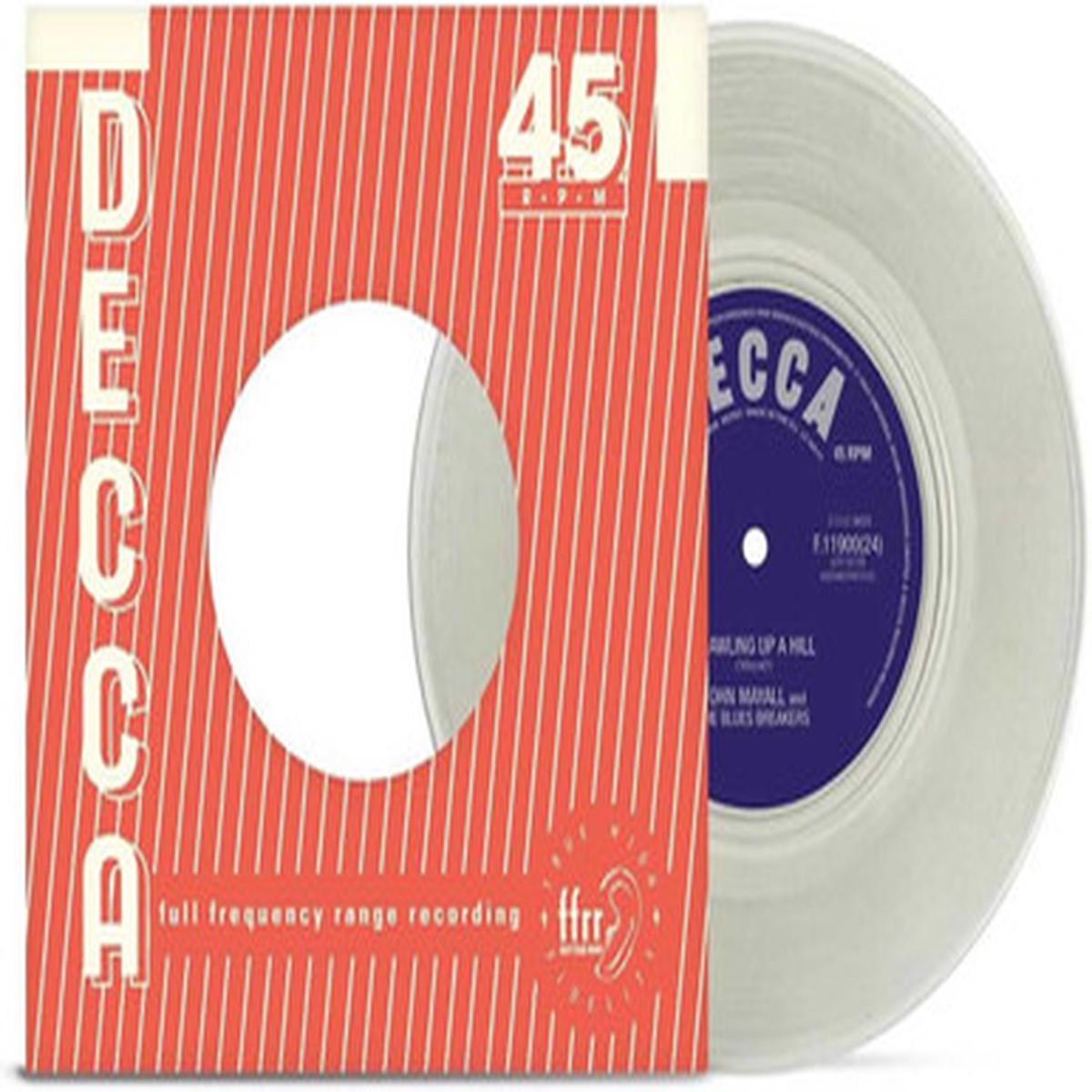 John Mayall And The Blues Breakers - Crawling Up A Hill (7") - 45 RPM Clear Vinyl