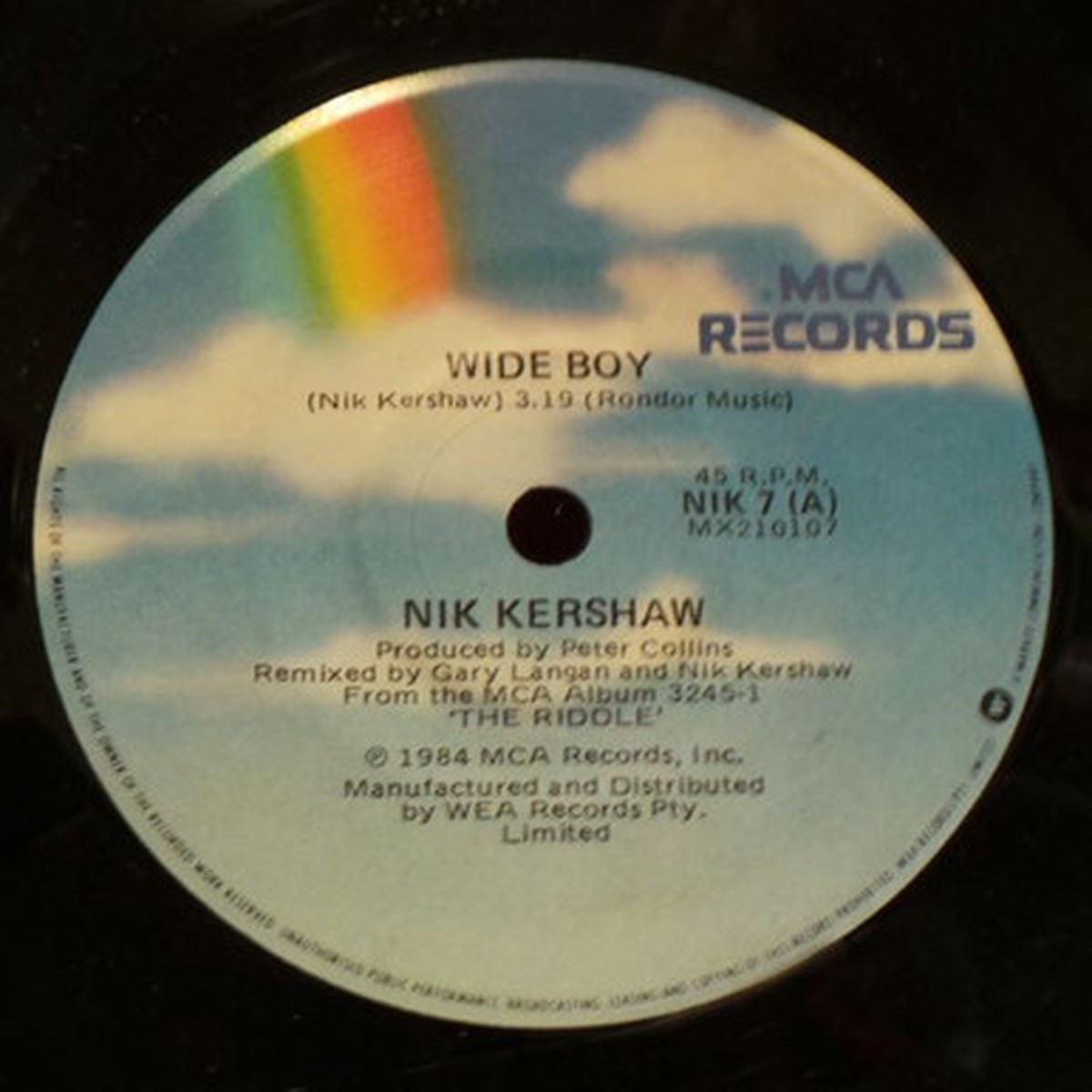 Nik Kershaw - Wide Boy (7" Single) - 45RPM - VG+/Generic