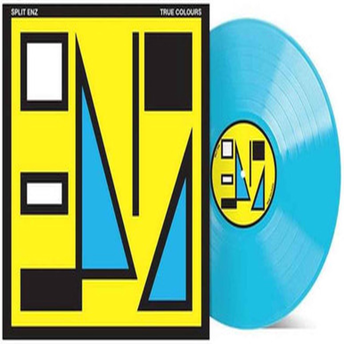 Split Enz - True Colours (LP) - Blue Vinyl in Yellow/Blue Sleeve Vinyl