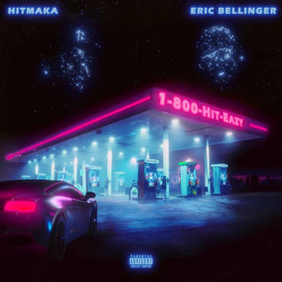 Eric Bellinger & Hitmaka - 1 - 800 - HIT - EAZY: Line 1 & 2 (2LP) - Aqua & Orchid Smash Vinyl