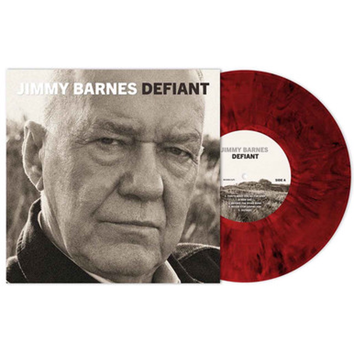 Jimmy Barnes - DEFIANT (LP) - Red & Black Vinyl