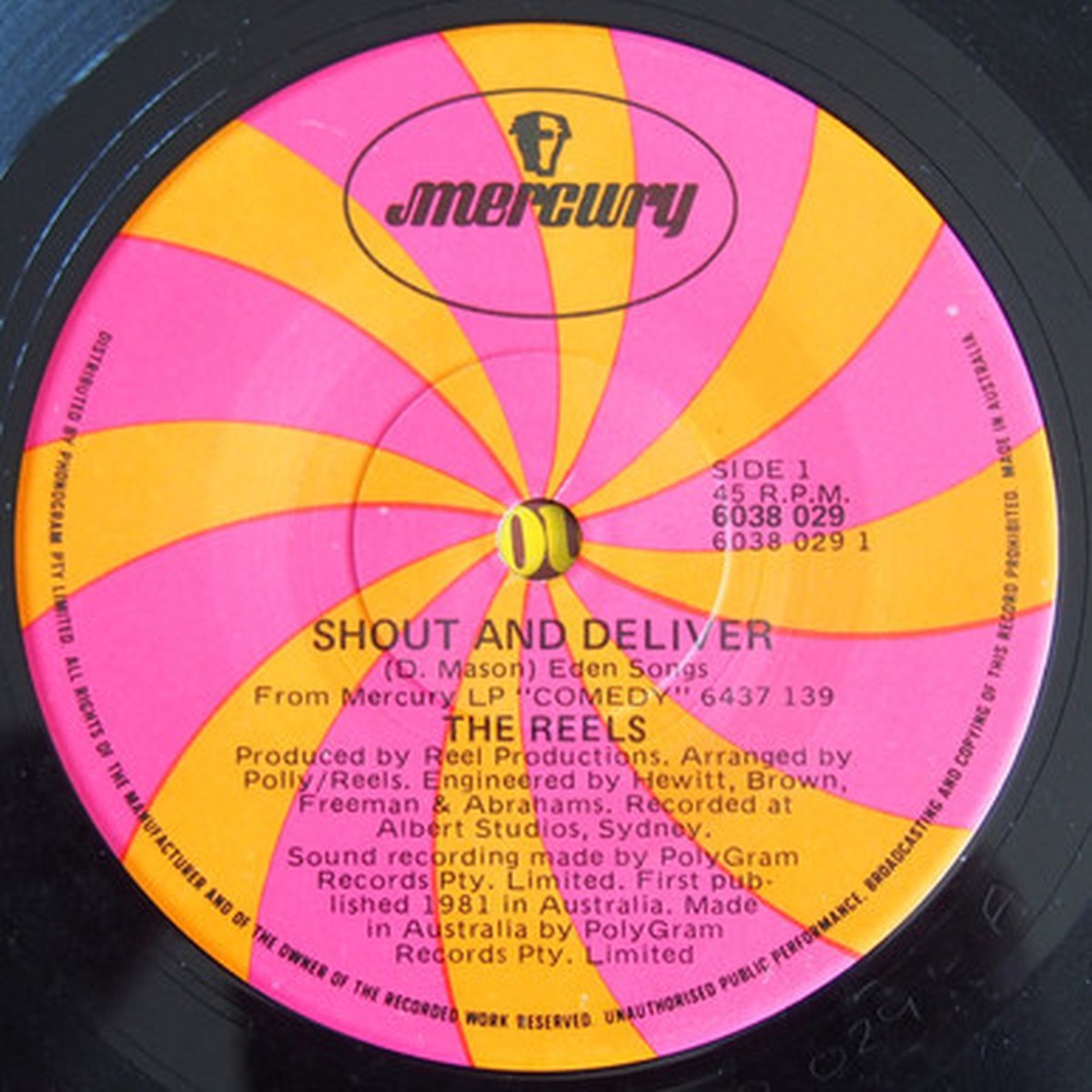 The Reels - Shout And Deliver (7" Single) - 45RPM - VG+/Generic