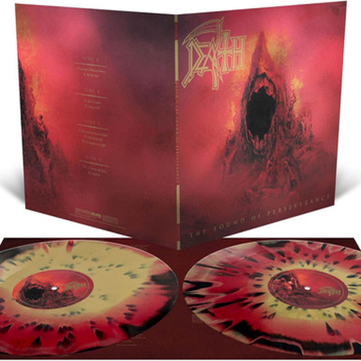 Death - The Sound Of Perseverance (2LP) - Deluxe Edition Red & Metallic Gold Splatter Vinyl