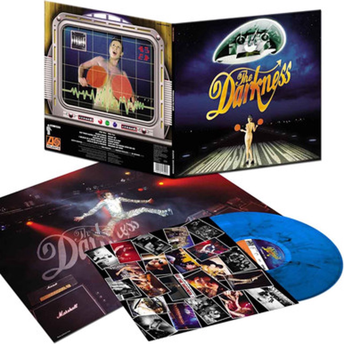 The Darkness - Permission To Land (LP) - Blue Black Marbled Vinyl