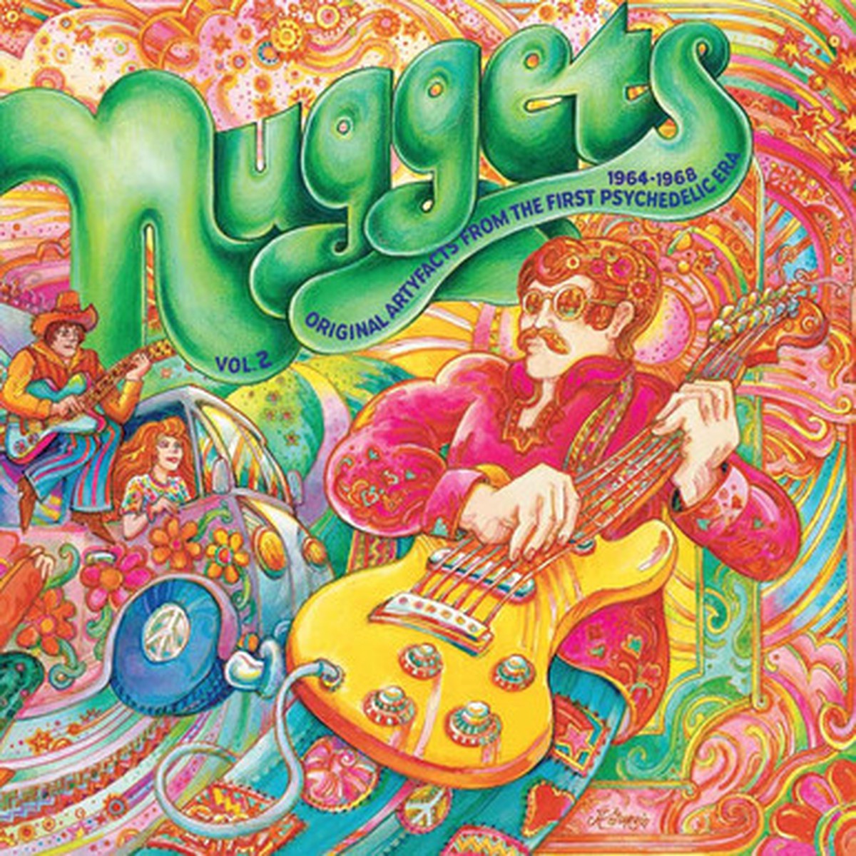 Various - Nuggets: Vol. 2 Original Artyfacts From The First Psychedelic Era 1964-1968 (2LP) - Psychedelic Splatter Vinyl