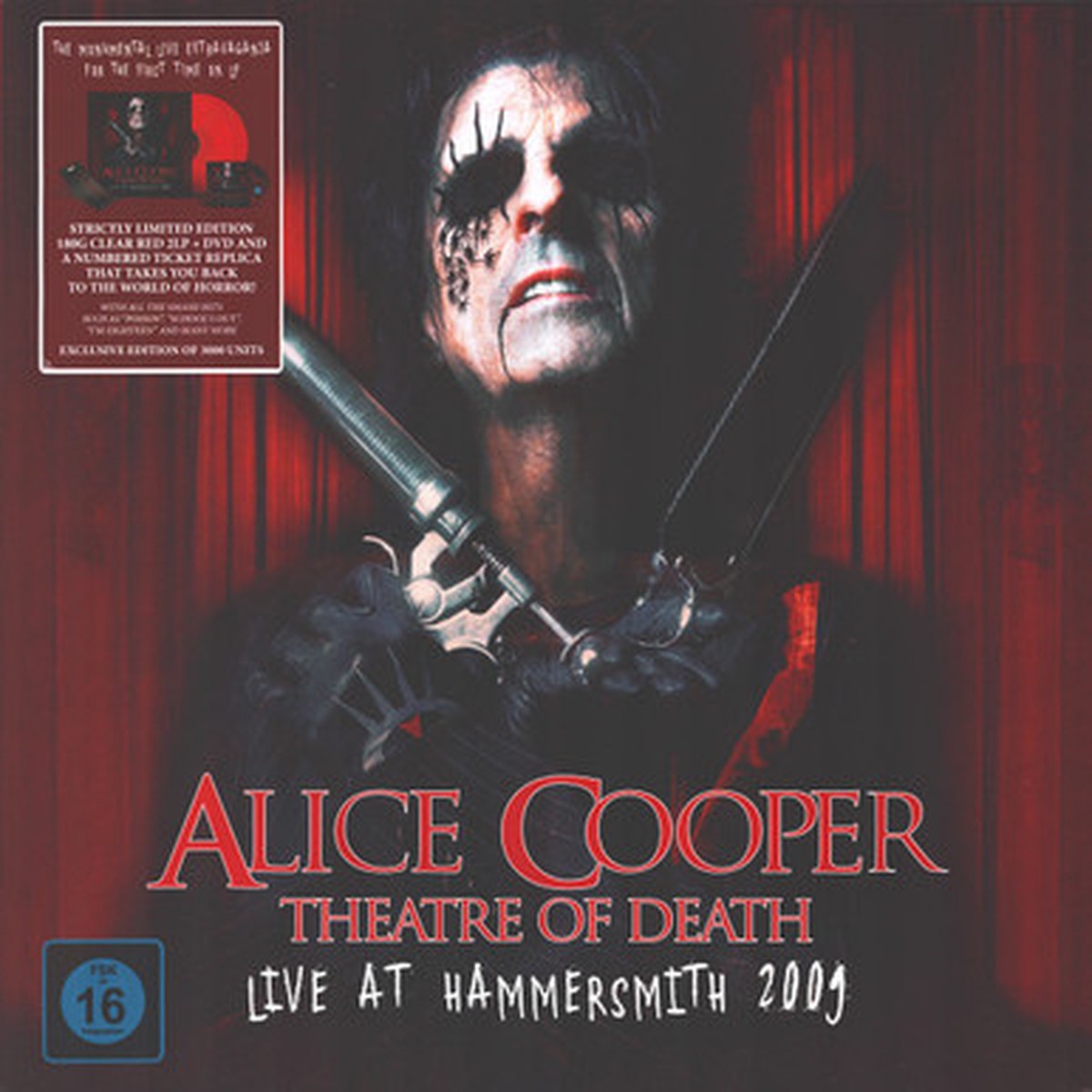 Alice Cooper - Theatre Of Death - Live At Hammersmith 2009 (2LP + DVD) - Limited Edition Red Translucent Vinyl