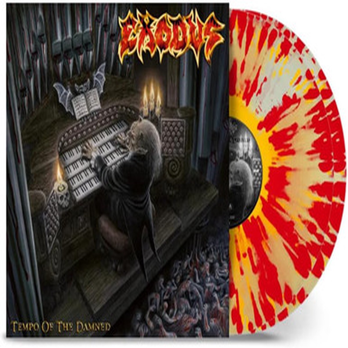 Exodus - Tempo Of The Damned (2LP) - Limited Edition Clear W/ Yellow & Red Splatter Vinyl