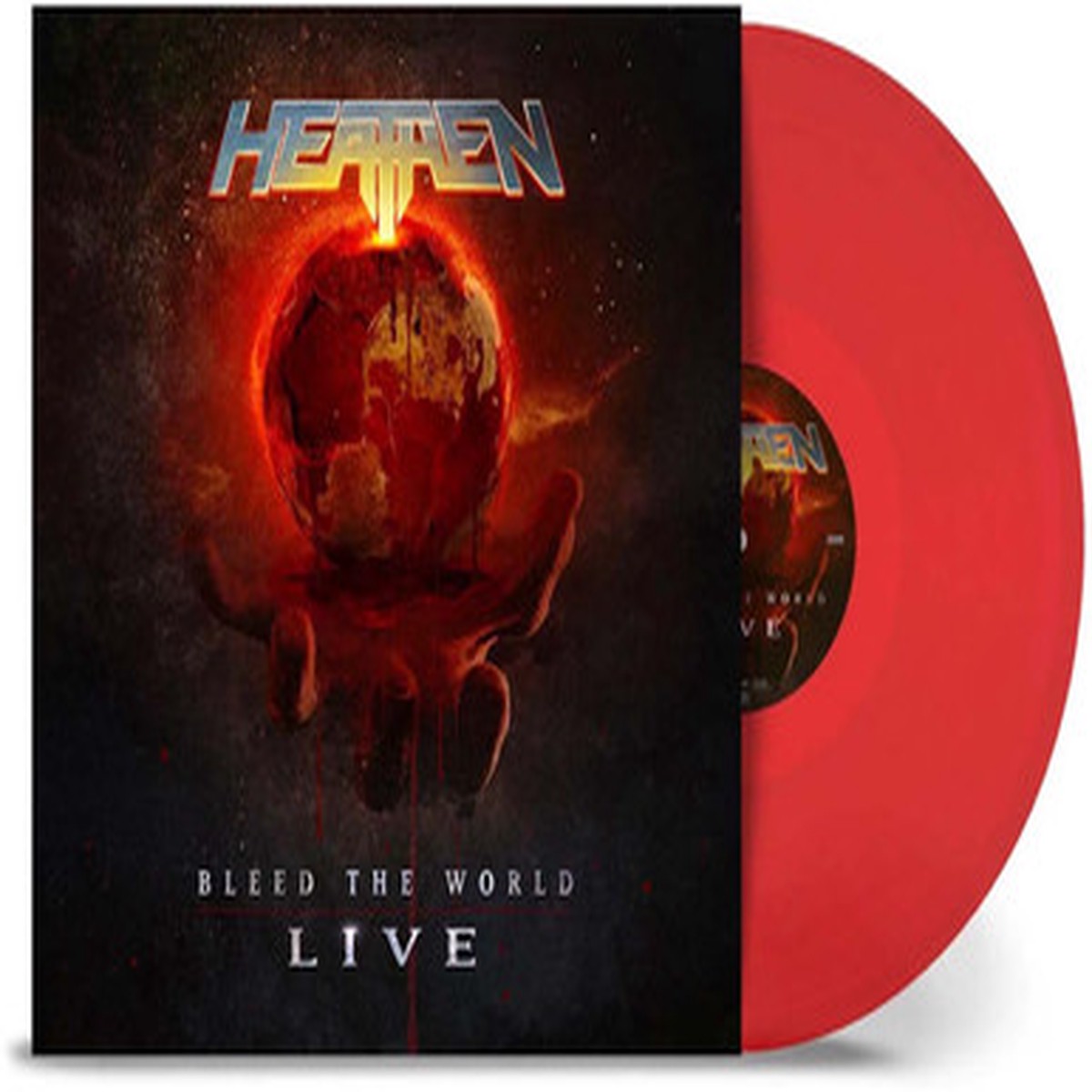 Heathen - Bleed the World: Live (LP) - Transparent Red Vinyl