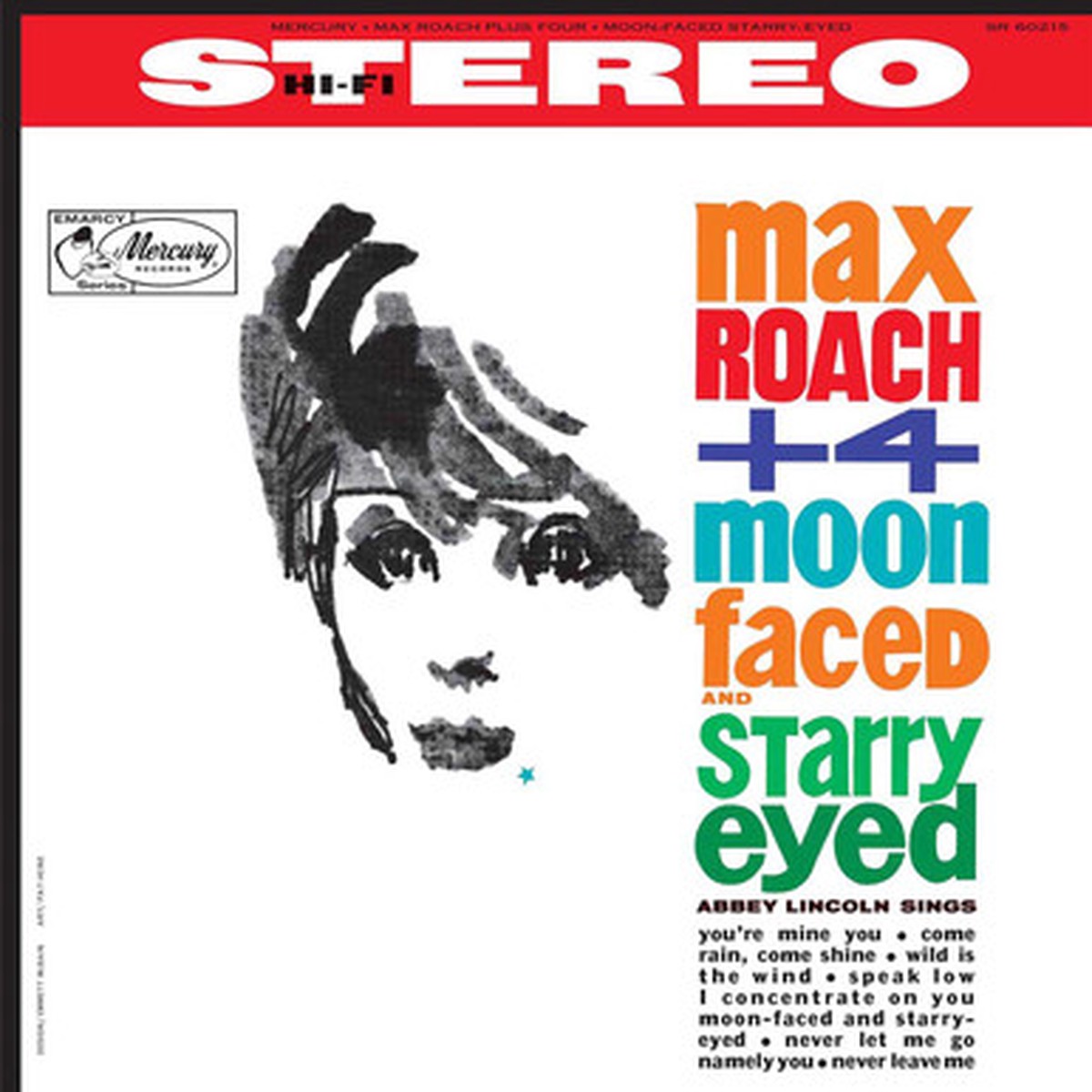 Max Roach + 4, Abbey Lincoln - Moon Faced And Starry Eyed (LP)