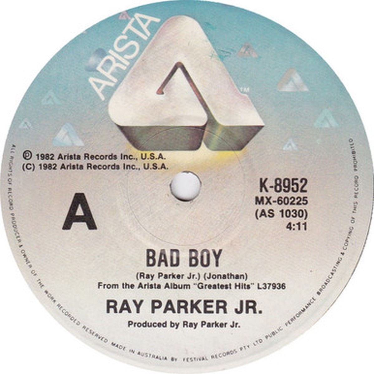 Ray Parker Jr. - Bad Boy (7" Single) - 45RPM - VG/Generic
