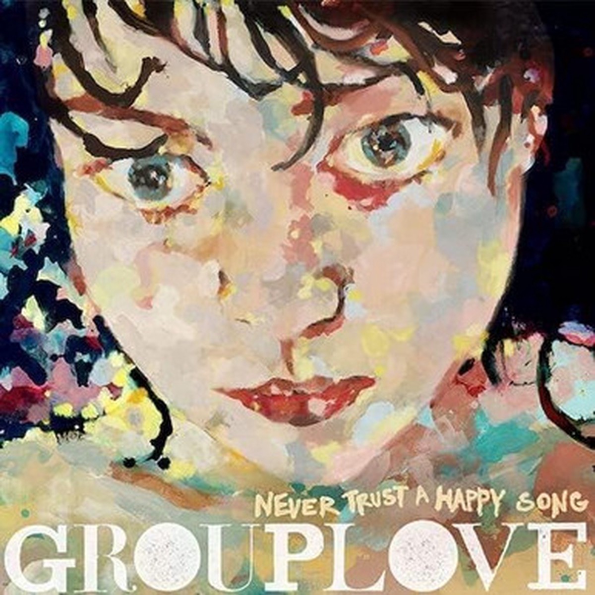 Grouplove - Never Trust A Happy Song (LP) - Red Transparent Vinyl