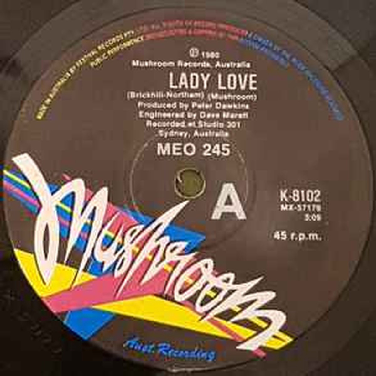 Meo 245 - Lady Love (7" Single) - 45RPM - VG+/Generic