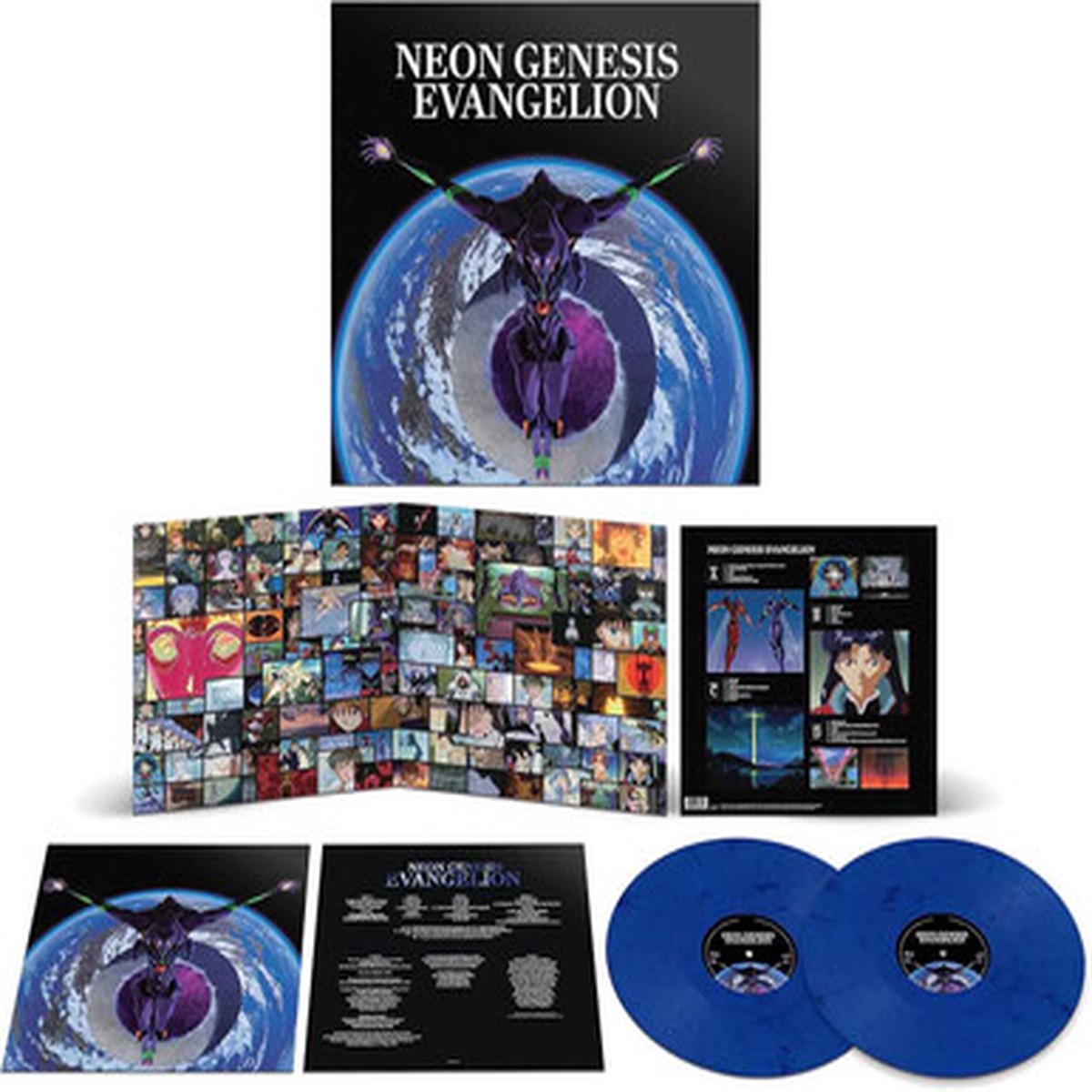 Shiro Sagisu - Neon Genesis Evangelion (2LP) - Smokey Blue Vinyl