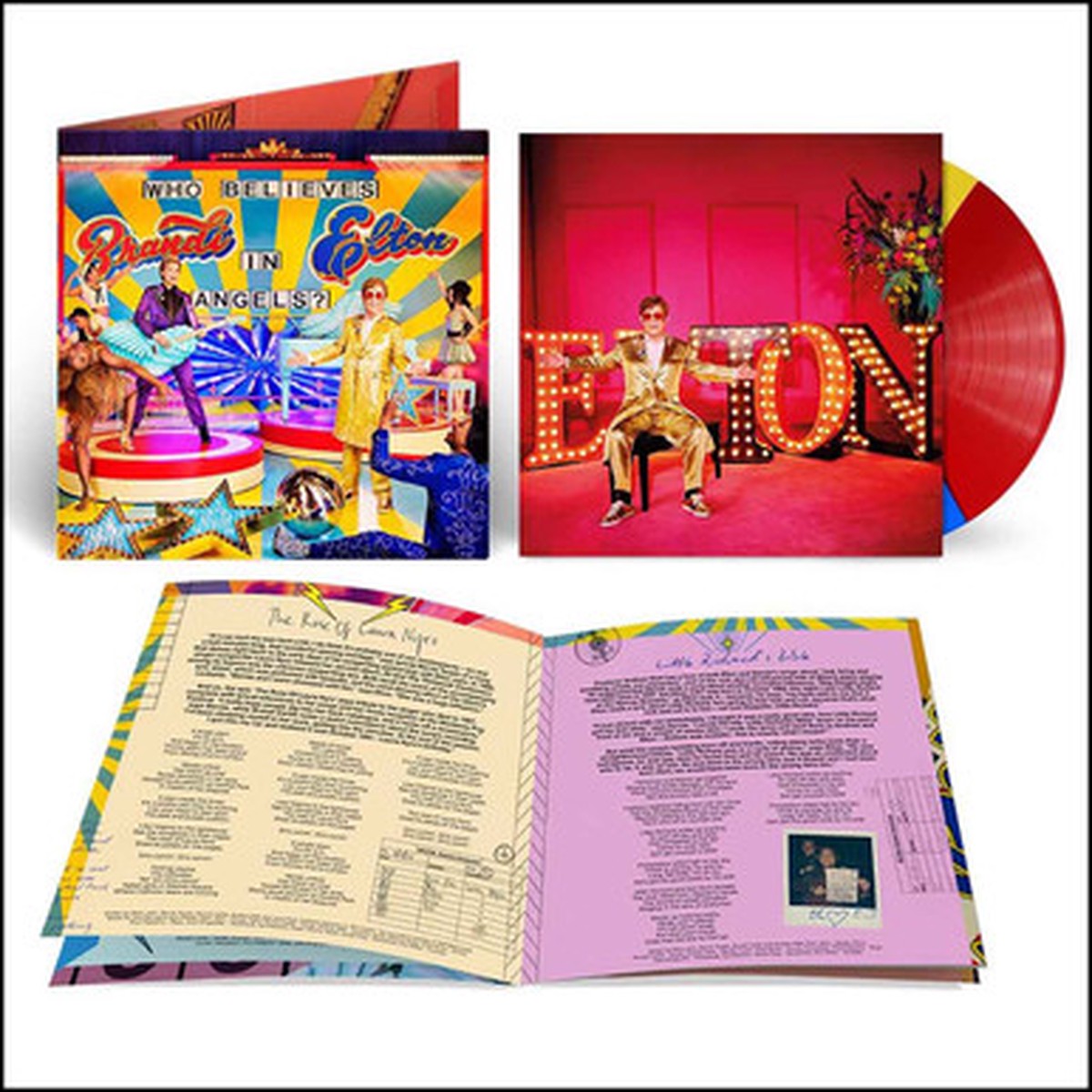 Brandi, Elton - Who Believes In Angels? (LP) - Tri-Colour Vinyl