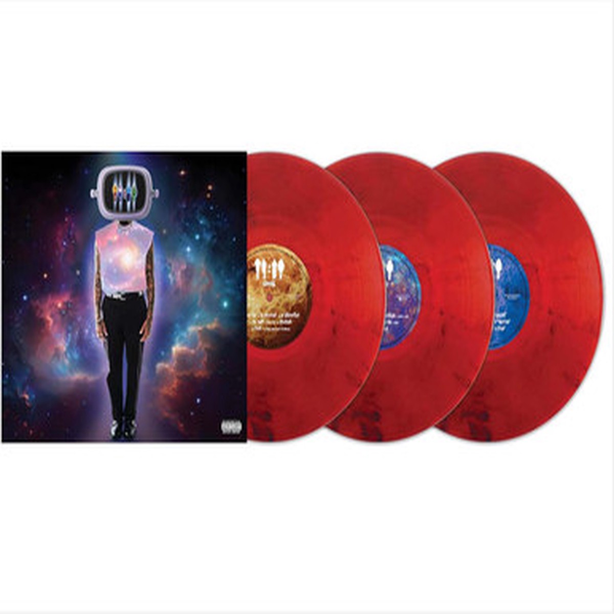 Chris Brown - 11:11 (3LP) - Red Smoke Vinyl