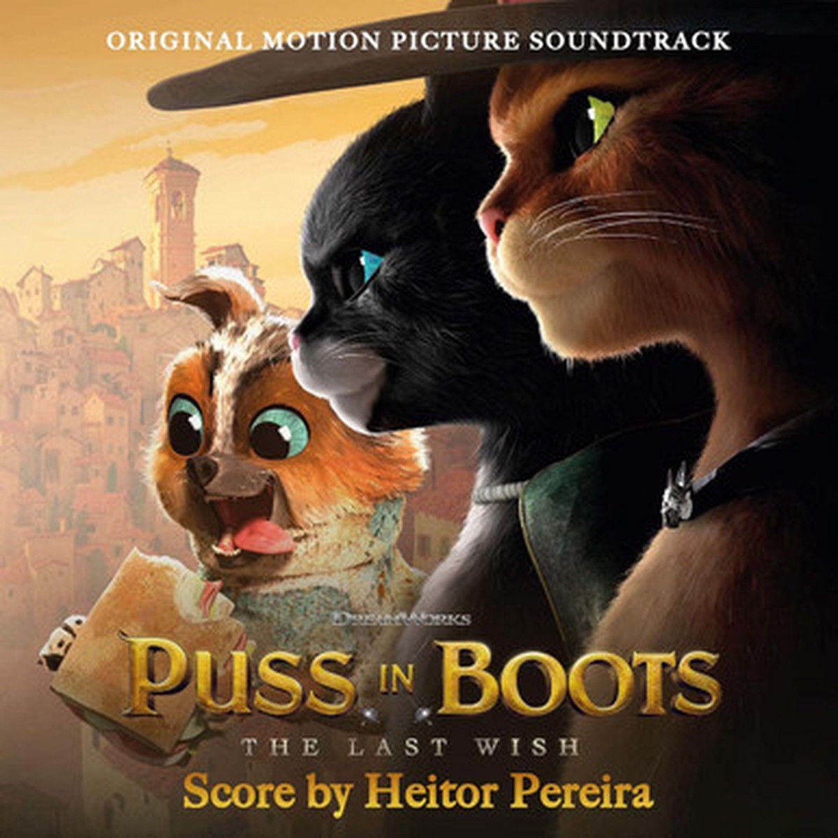 Heitor Pereira - Puss In Boots: The Last Wish (Original Motion Picture Soundtrack) (LP) - Numbered Limited Edition Orange Marbled Vinyl