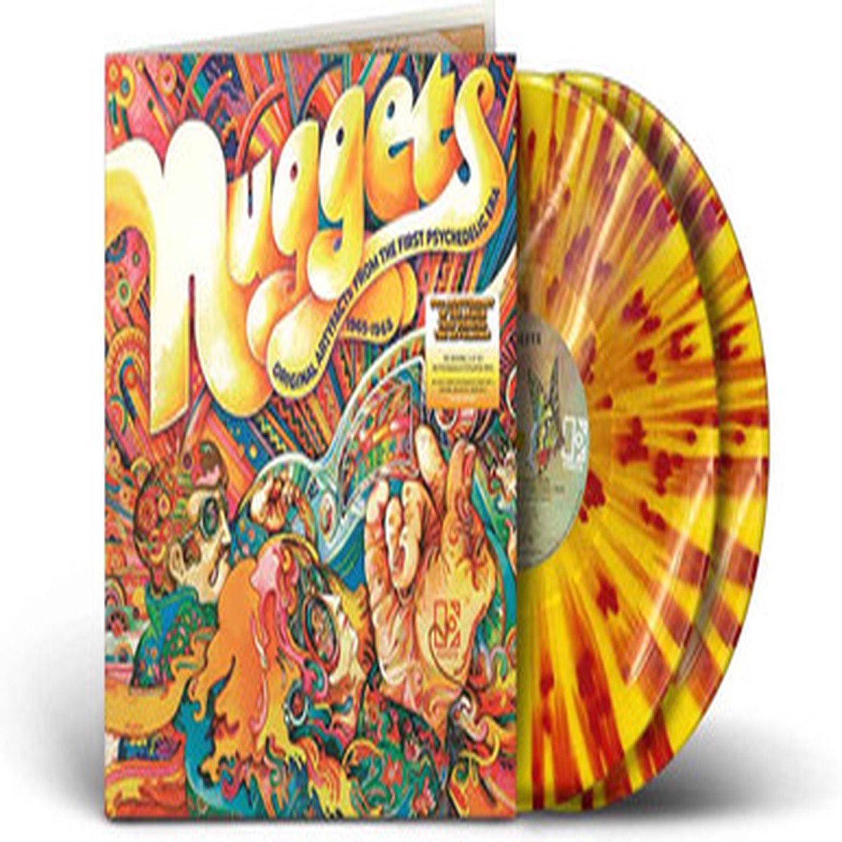 Various - Nuggets (Original Artyfacts From The First Psychedelic Era 1965 - 1968) (50th Anniversary) (2LP) - Orange Splatter Vinyl