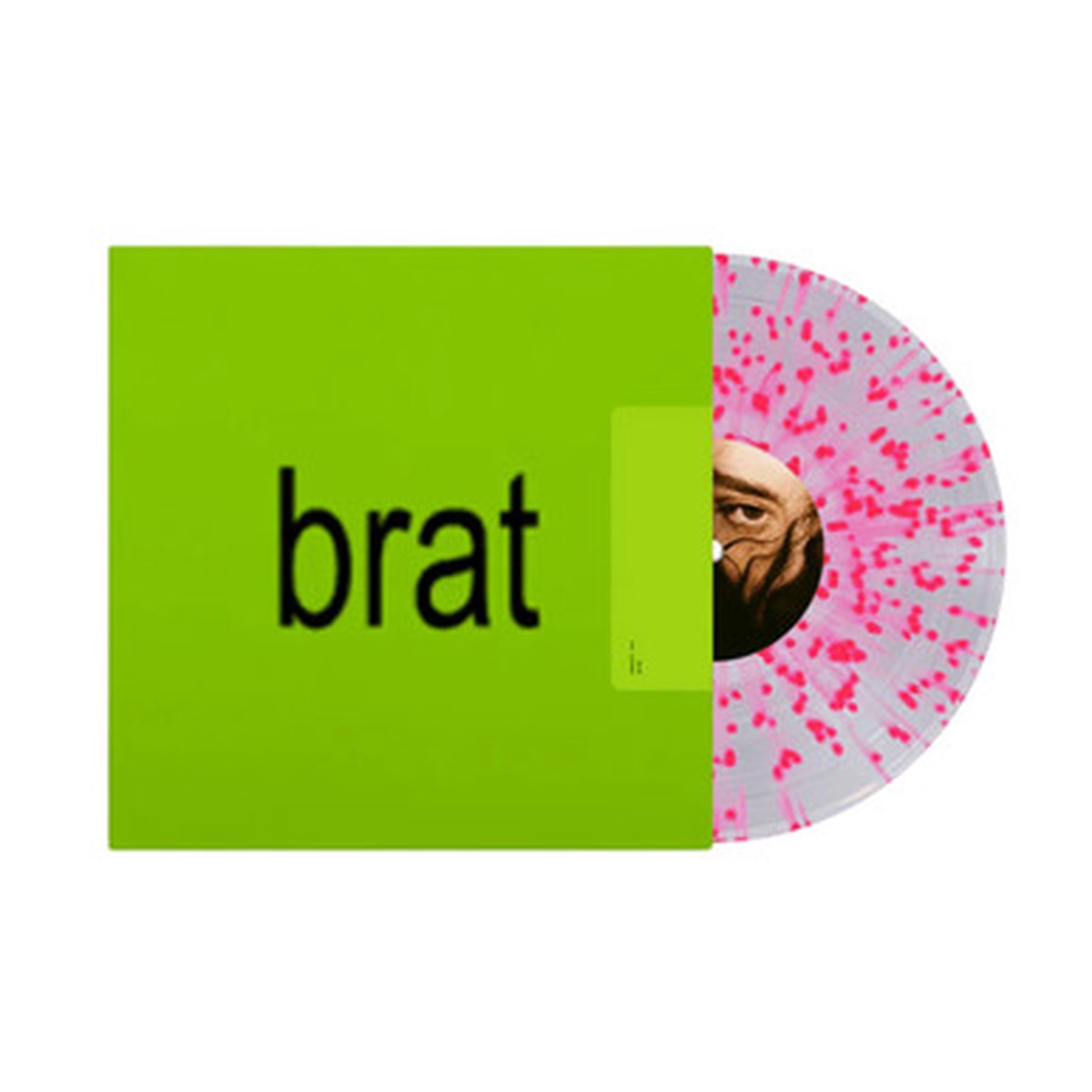 Charli XCX - Brat (LP) - Clear w/ Pink Splatter Vinyl