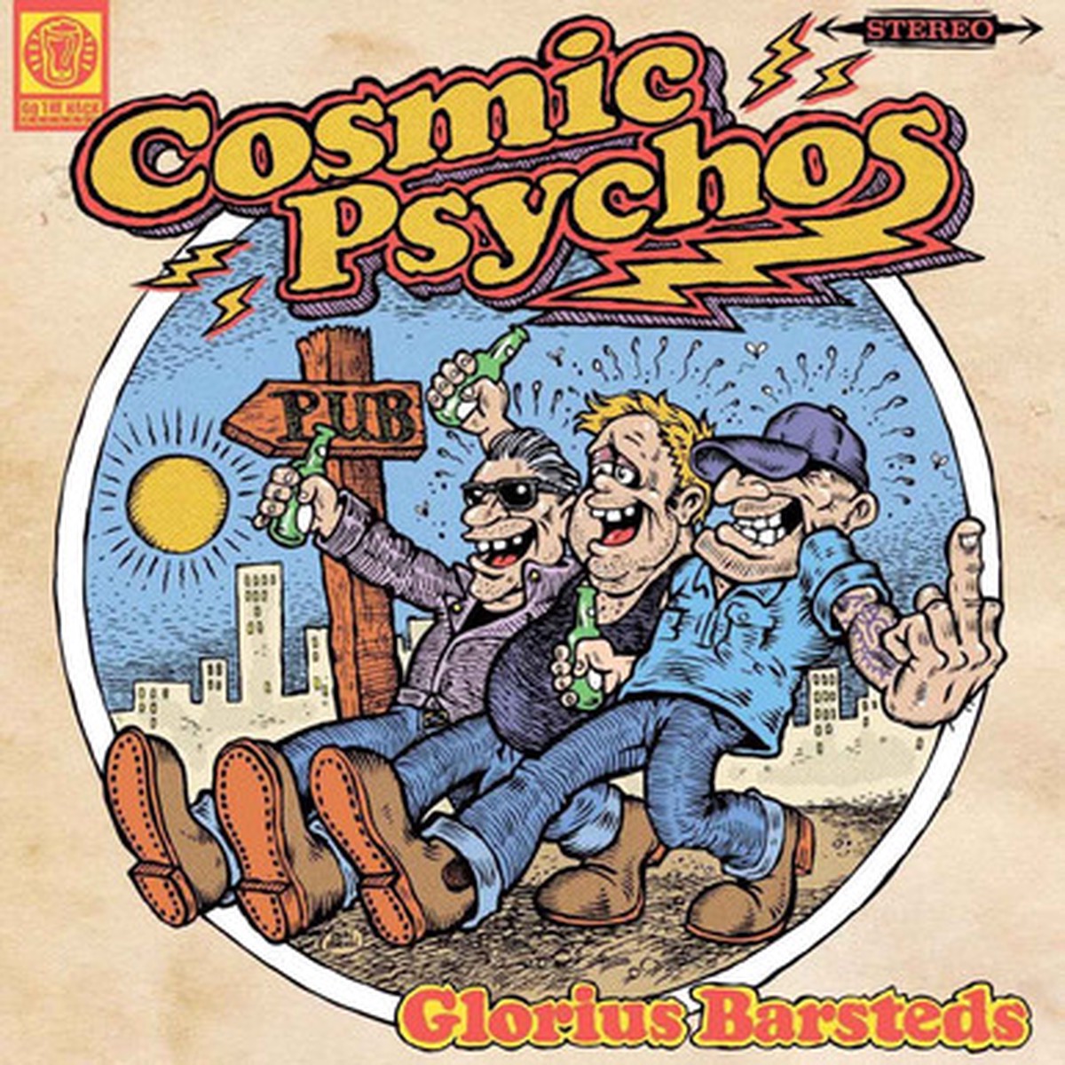 Cosmic Psychos - Glorius Barsteds (LP) - Sand Coloured Vinyl