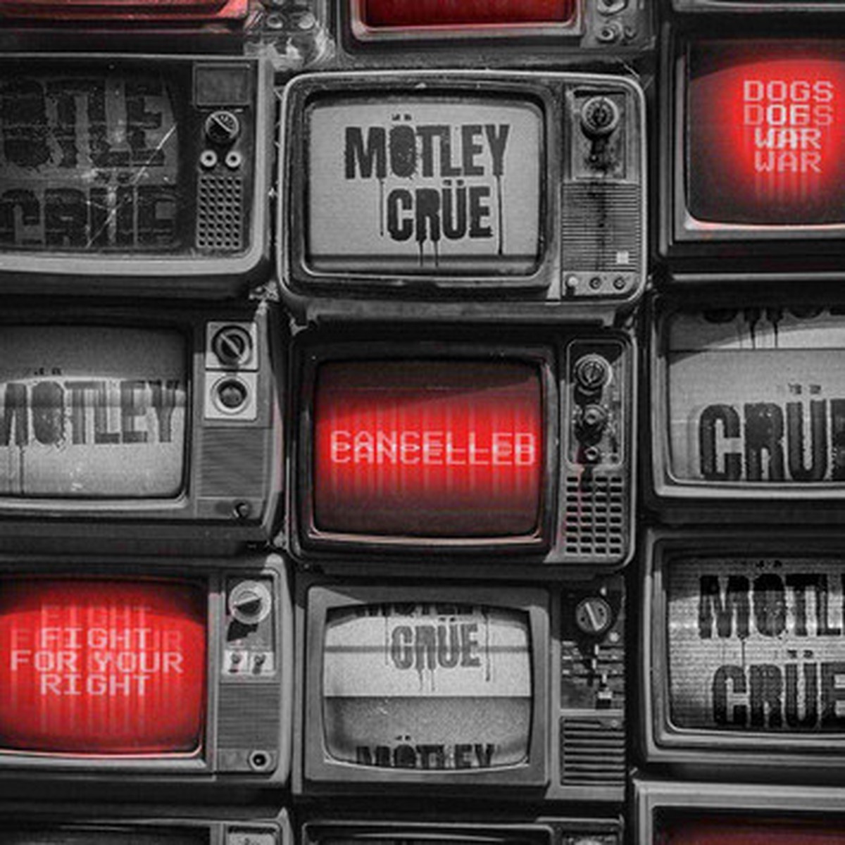 Motley Crue - Cancelled (LP) - Red w/ Black Splatter Vinyl