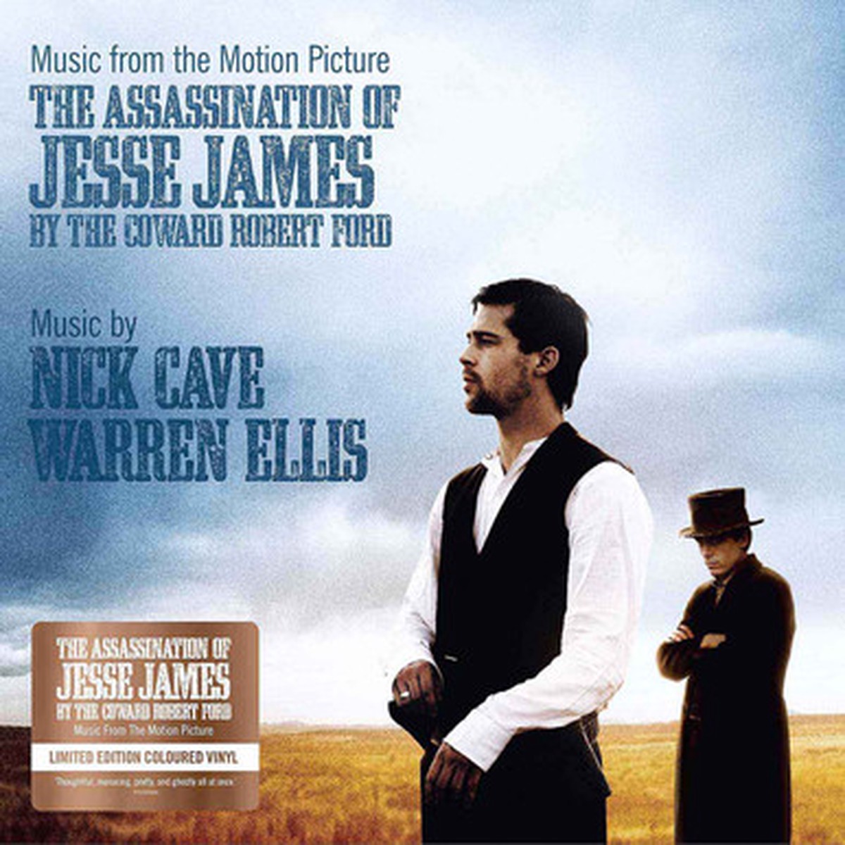 Nick Cave And Warren Ellis - The Assassination Of Jesse James By The Coward Robert Ford (Music From The Motion Picture) (LP) - Translucent Whiskey Brown & Black Smoke Vinyl