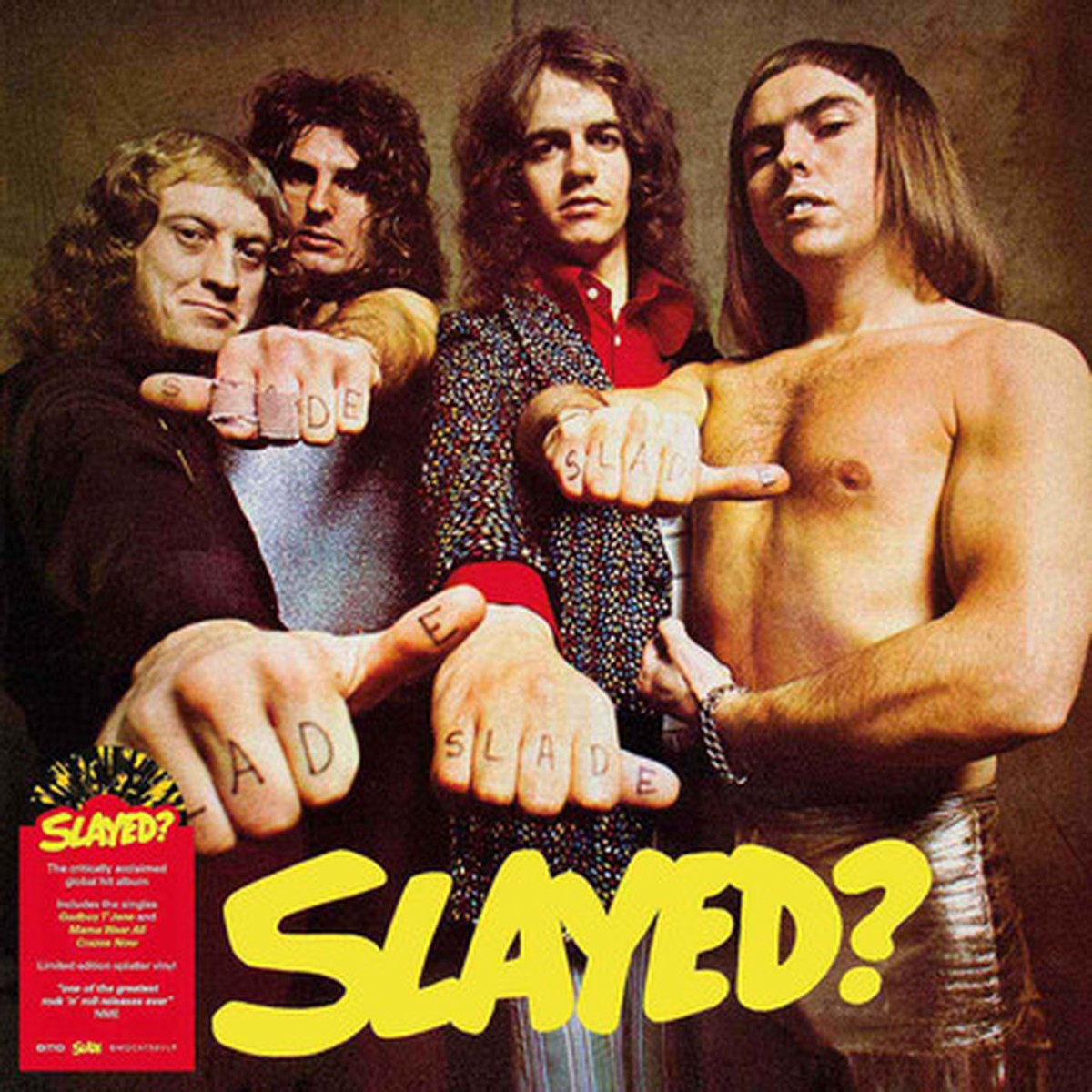 Slade - Slayed? (LP) - Yellow and Black Splatter Vinyl
