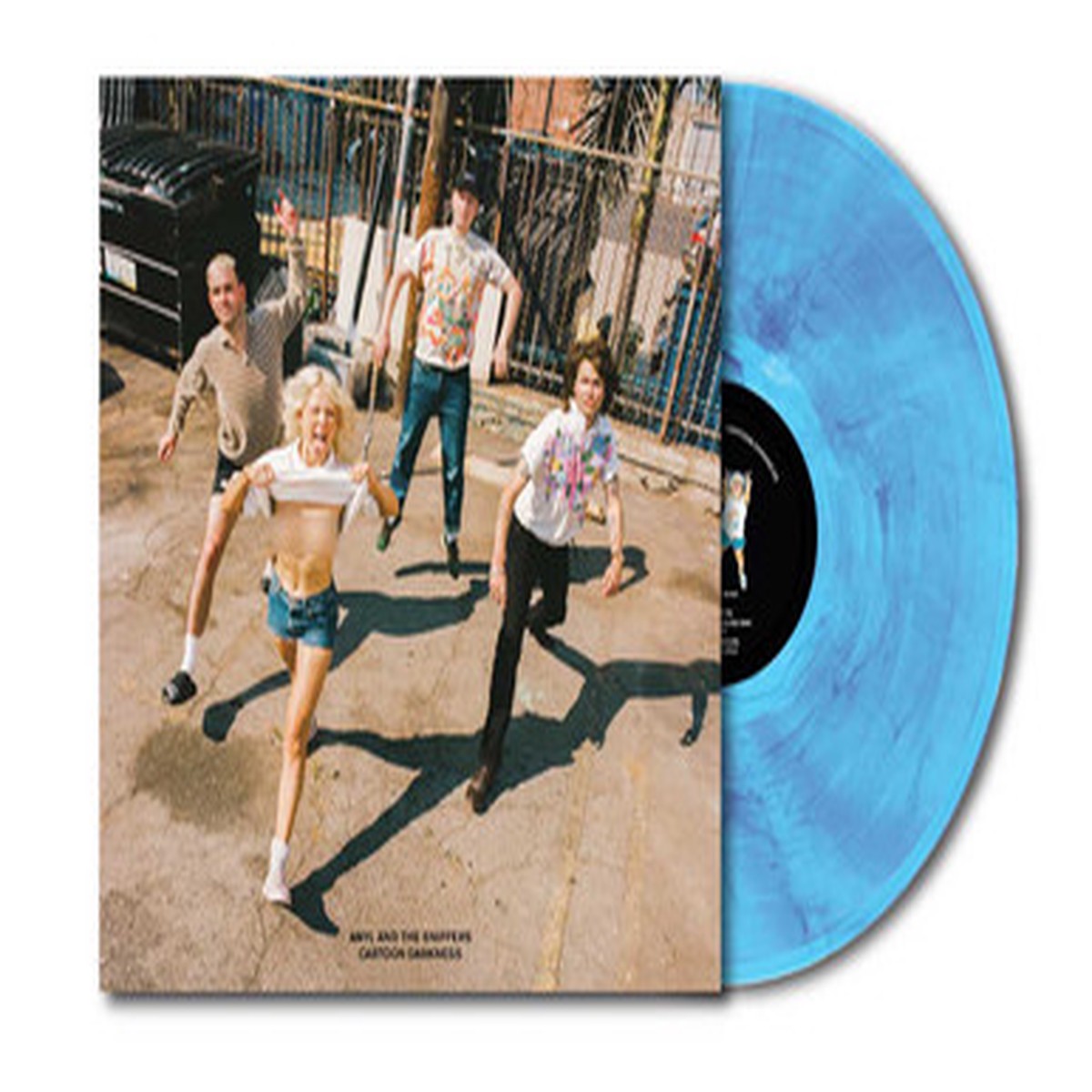 Amyl And The Sniffers - Cartoon Darkness (LP) - Marbled Blue Vinyl