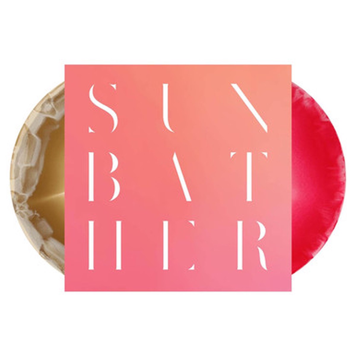 Deafheaven - Sunbather (2LP) - 10th Anniversary Remix 45RPM Bone/Gold and Pink/Red Swirl Vinyl