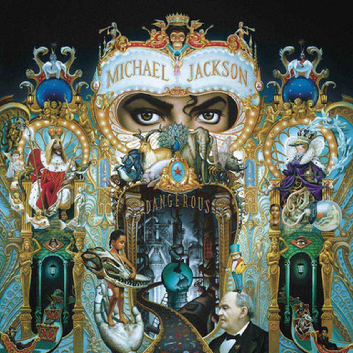 Michael Jackson - Dangerous (2LP) - Red & Black Swirl Vinyl
