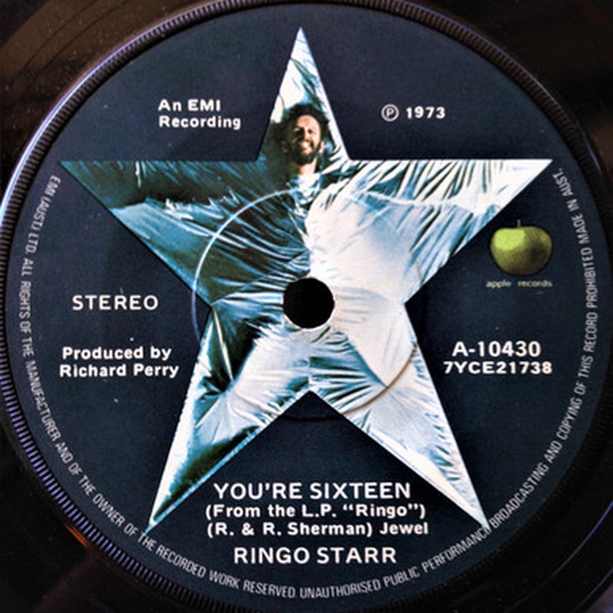 Ringo Starr - You're Sixteen (7" Single) - 45RPM - VG/Generic