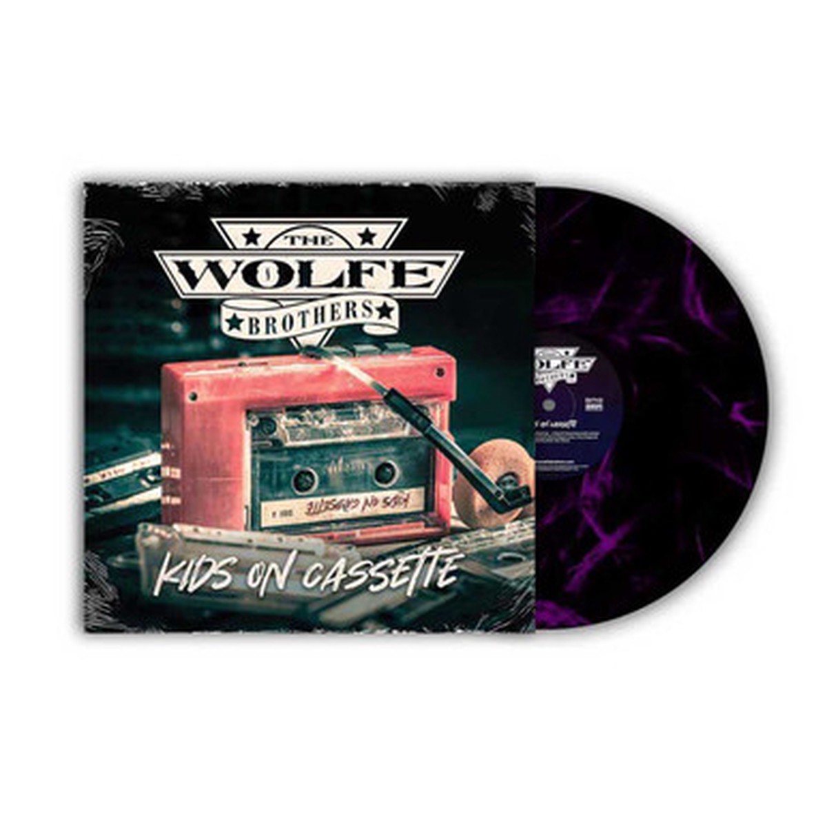 The Wolfe Brothers - Kids On Cassette (LP) - Purple Marbled Vinyl