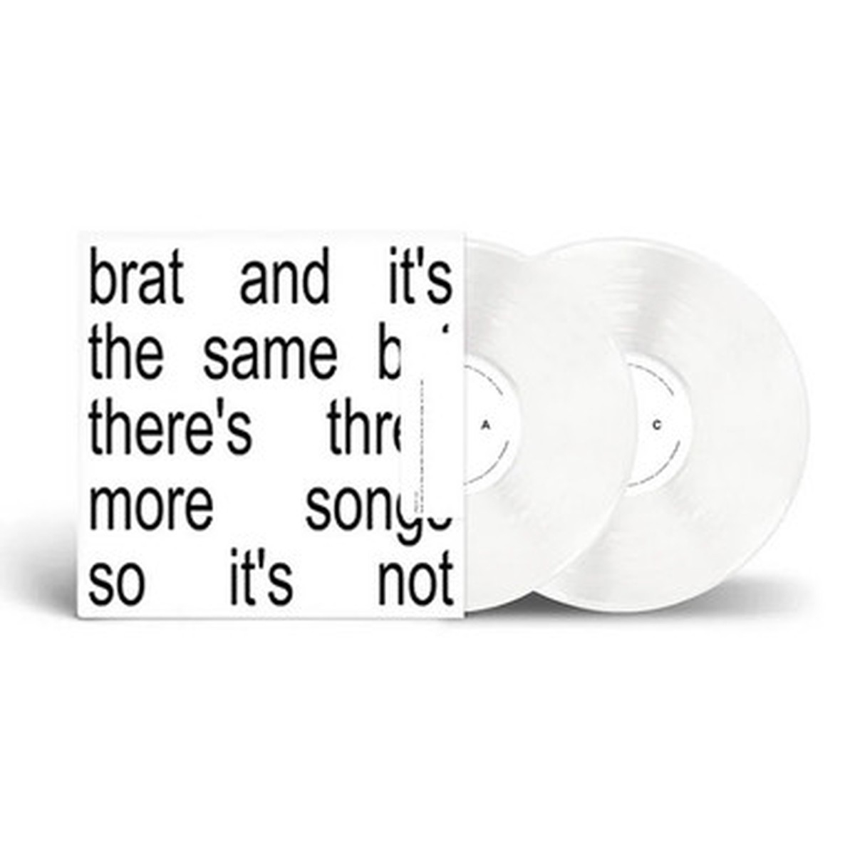 Charli XCX - Brat And Its The Same But Theres Three More Songs So Its Not (2LP) - White Vinyl