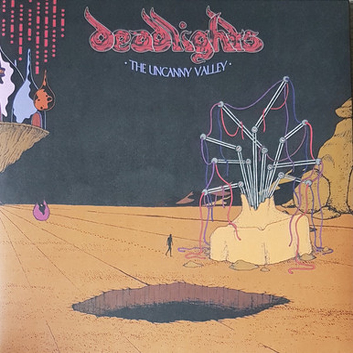 Deadlights - The Uncanny Valley (LP) - Red/Gold with Black Splatter Vinyl