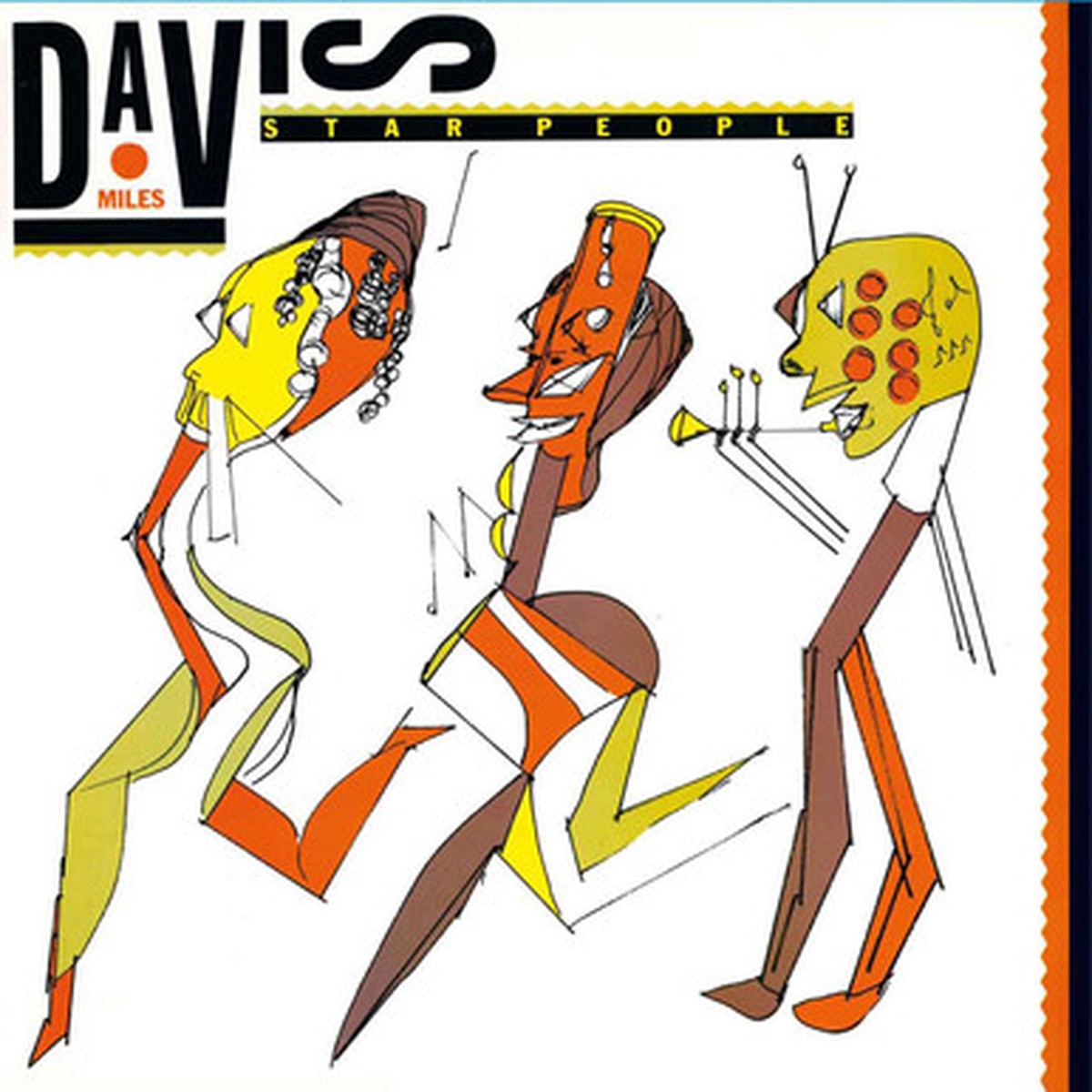 Miles Davis - Star People (LP) - Numbered Orange & White Marble Vinyl
