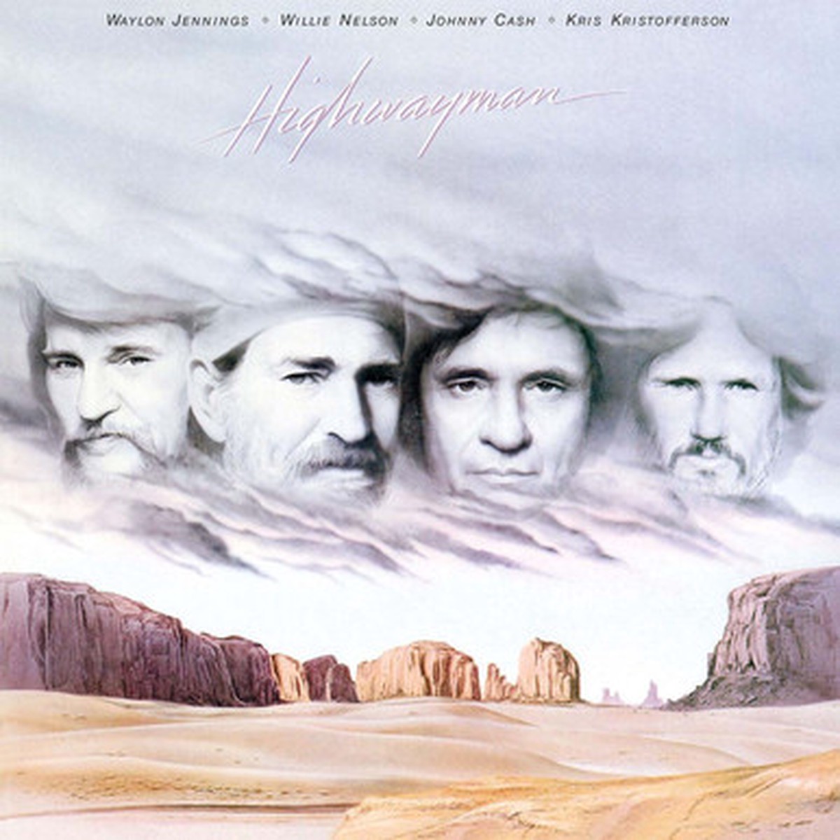 Waylon Jennings Willie Nelson Johnny Cash Kris Kristofferson - Highwayman (LP)