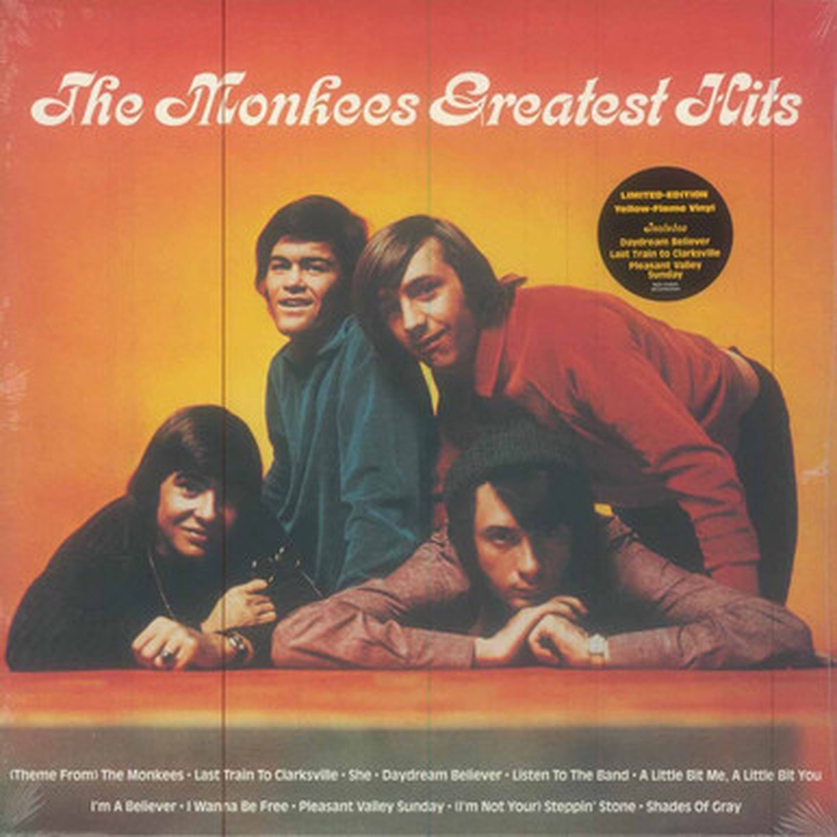 The Monkees - The Monkees Greatest Hits (LP) - Yellow - Flame Vinyl