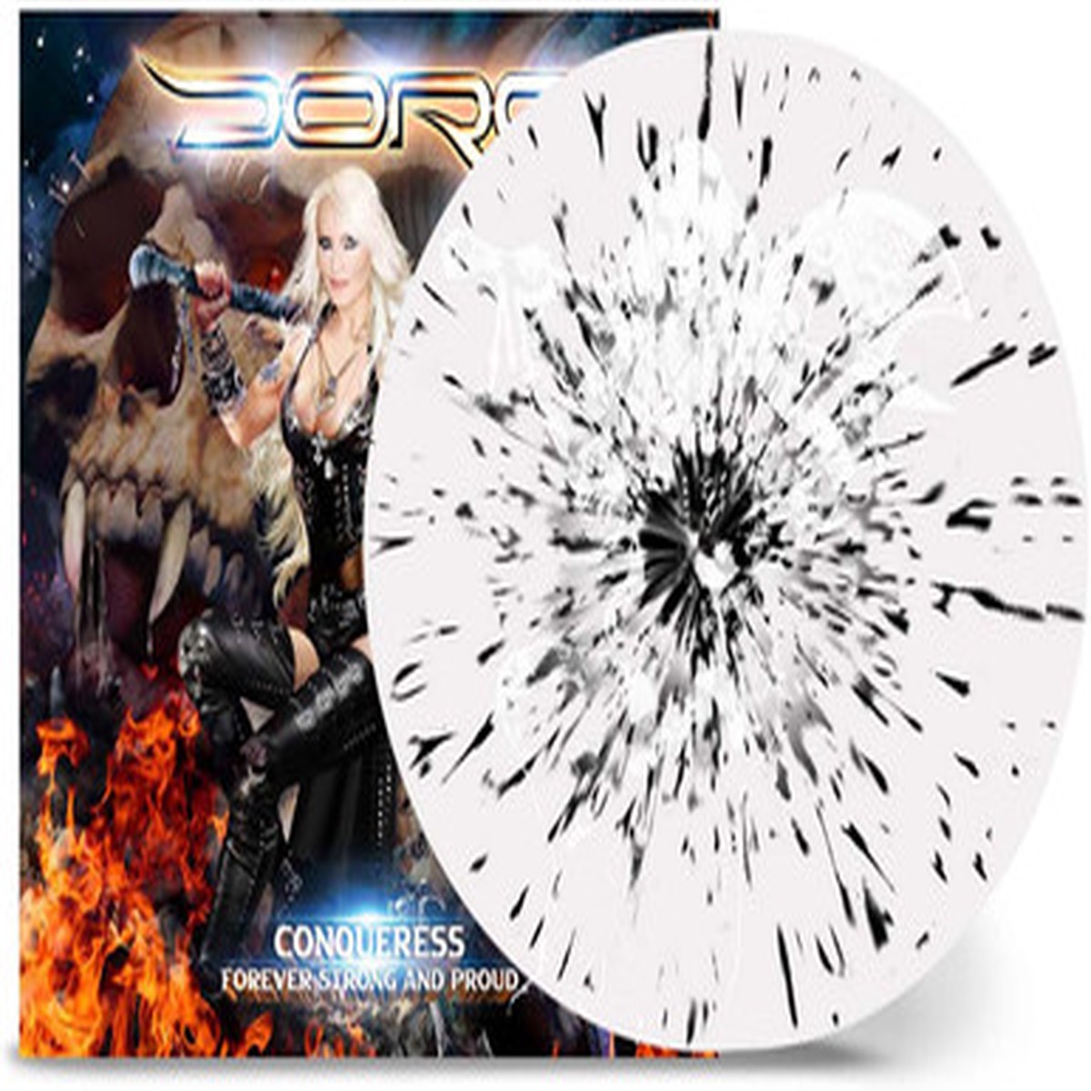 Doro - Conqueress - Forever Strong And Proud (2LP) - White And Black Splatter Vinyl
