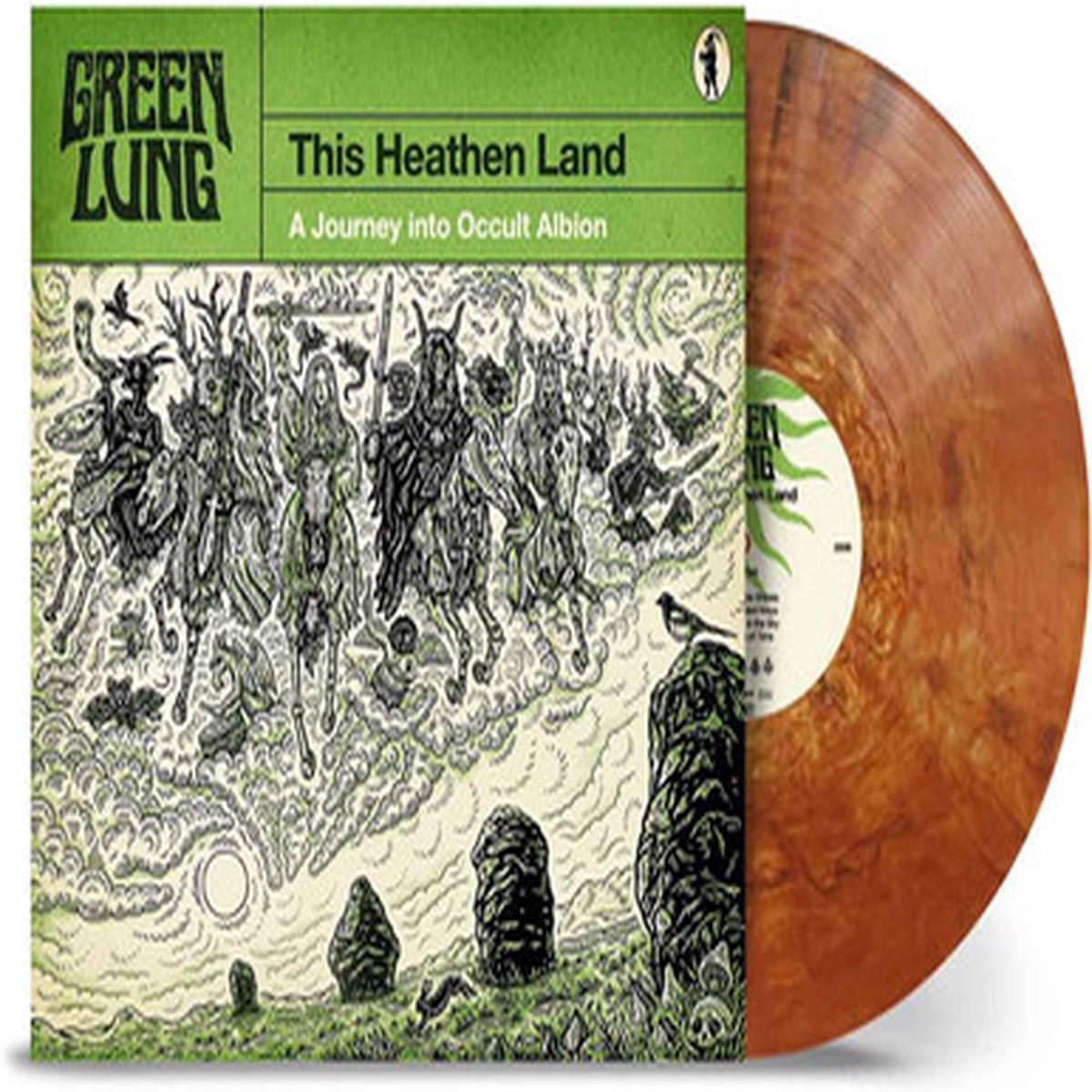 Green Lung - This Heathen Land (LP) - Black Smoke Orange Vinyl