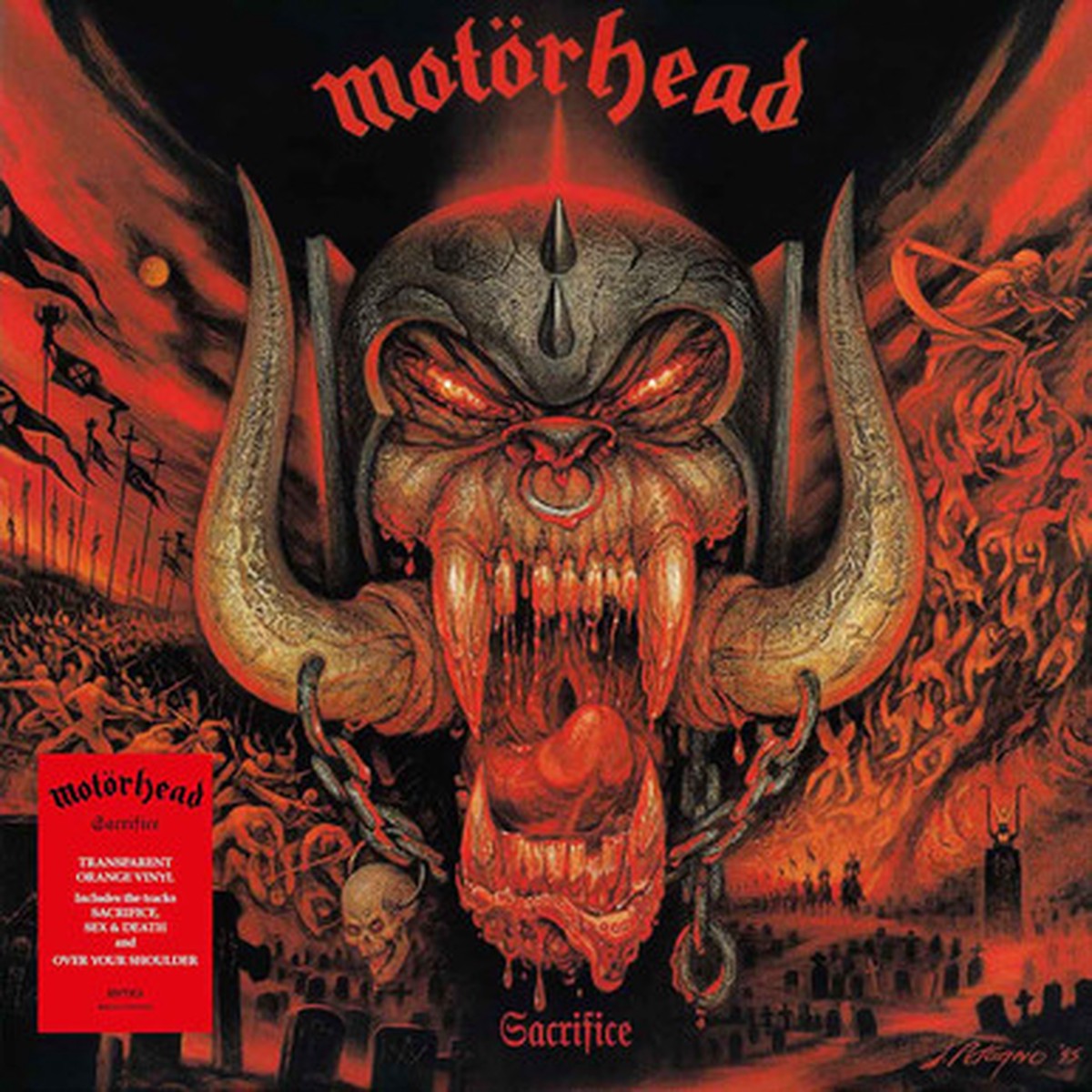 Motorhead - Sacrifice (LP) - Transparent Orange Vinyl