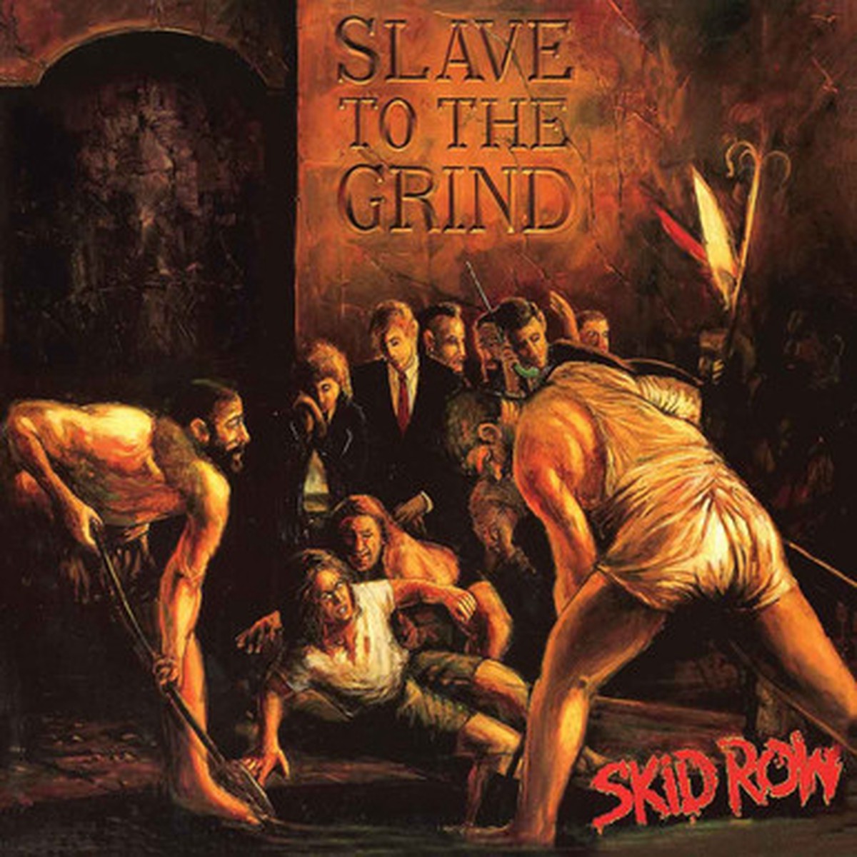Skid Row - Slave To The Grind (2LP) - Orange & Black Marbled Vinyl