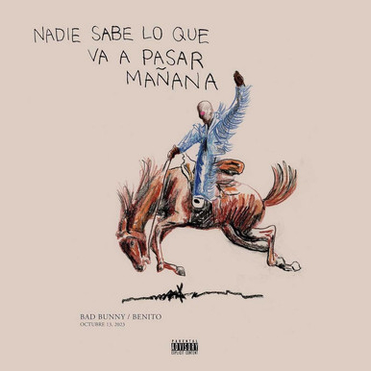 Bad Bunny / Benito - Nadie Sabe Lo Que Va A Pasar Manana (2LP) - Metallic Blue Vinyl